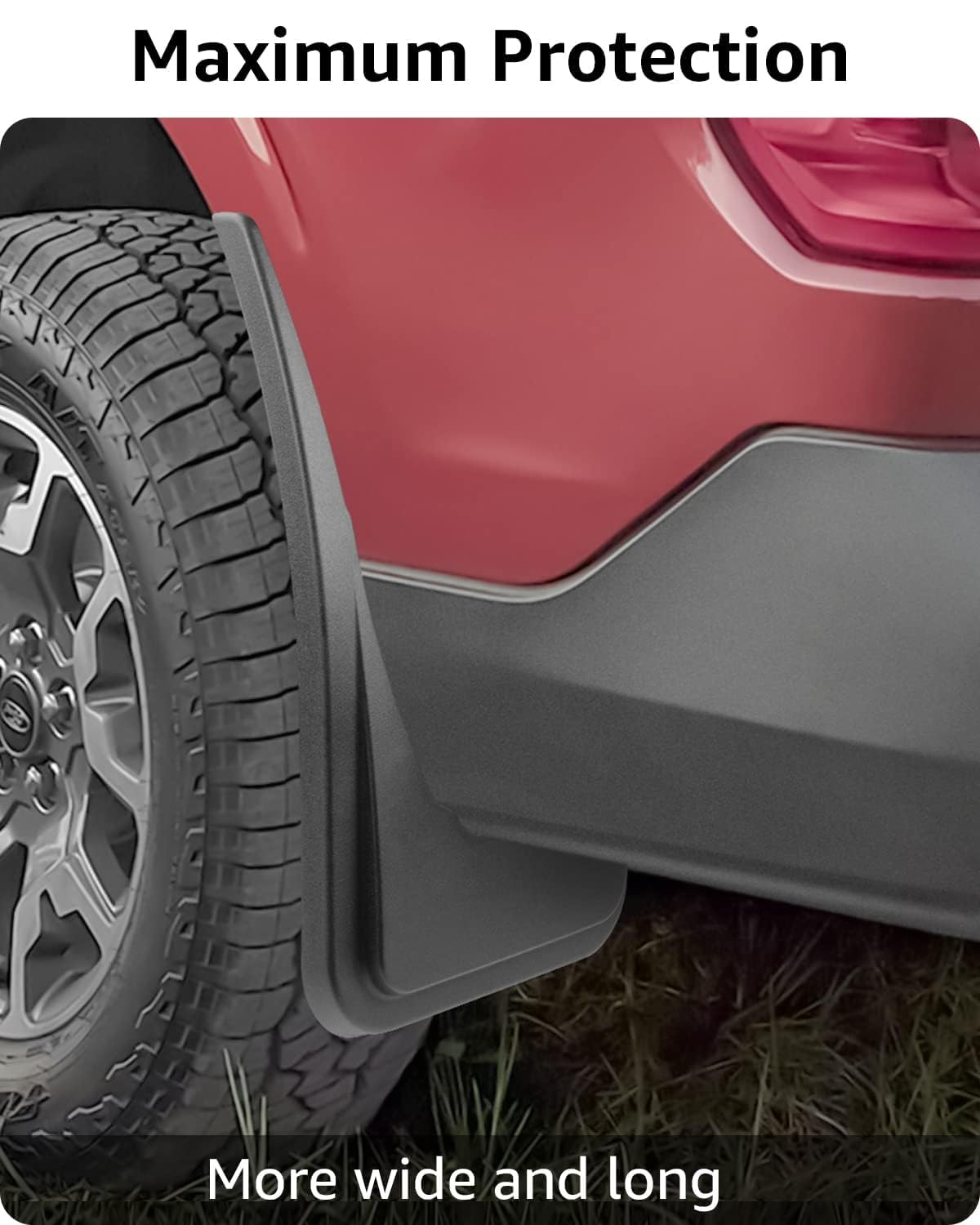 Ecarzo Mud Flaps for 2022 2023 2024 2025 Maverick Accessories, All Weather Guard Mud Guards Splash Front & Rear 4pc Set