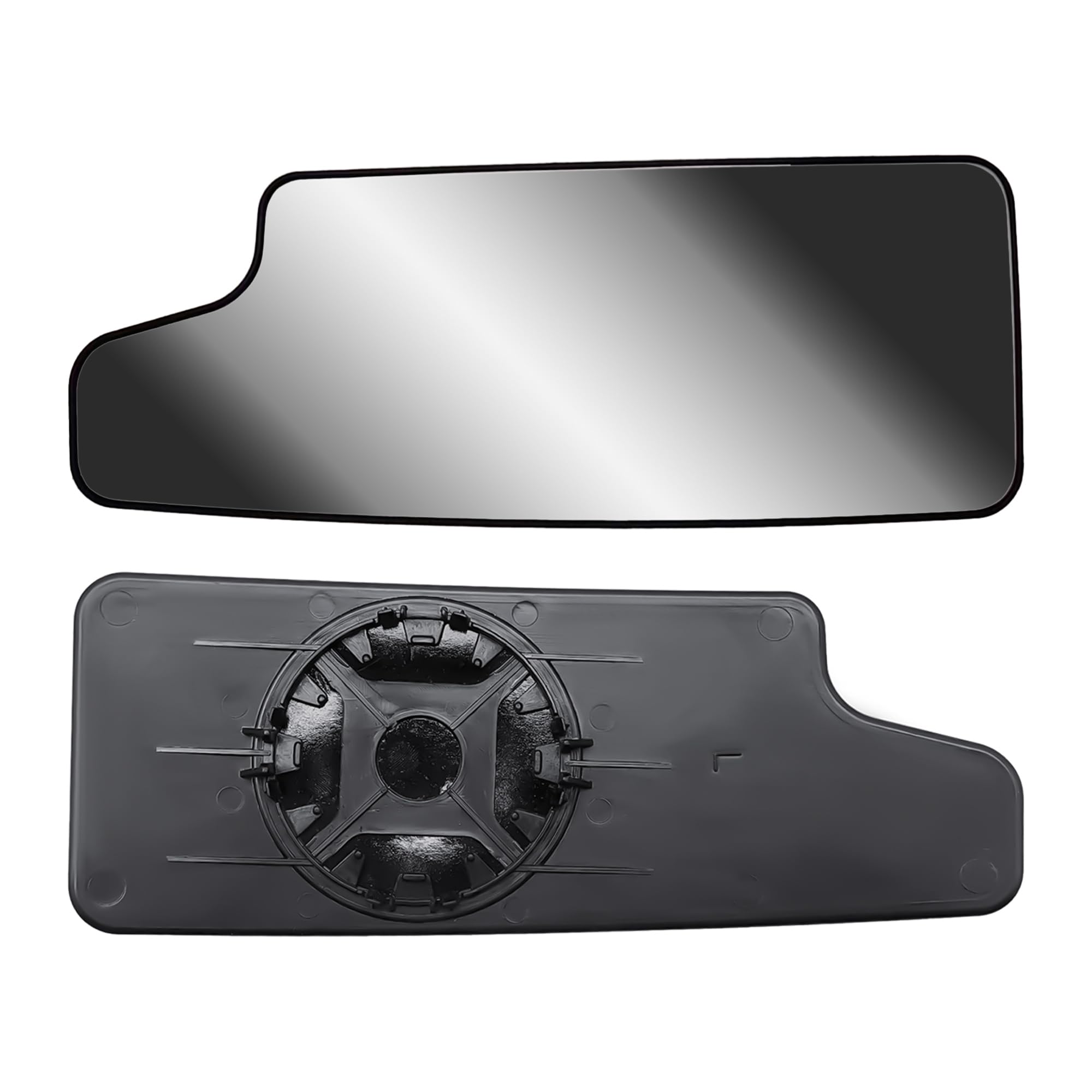 Replacement Driver Left Side Door Towing Mirror Lower Small Glass Convex No Heated with Back Plate for Chevrolet Silverado and G