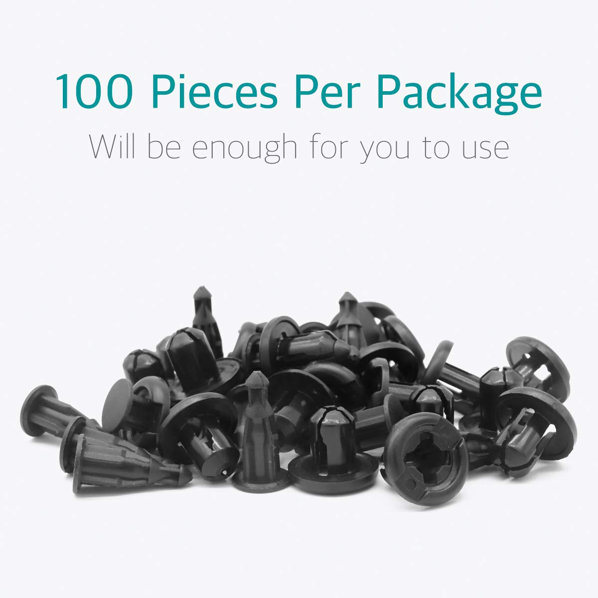 Lantee 10Mm 100 Pcs Push-Type Nylon Bumper Fender Flare Fastener Rivet Retainer Clips For Honda & Acura 91503-Sz3-003