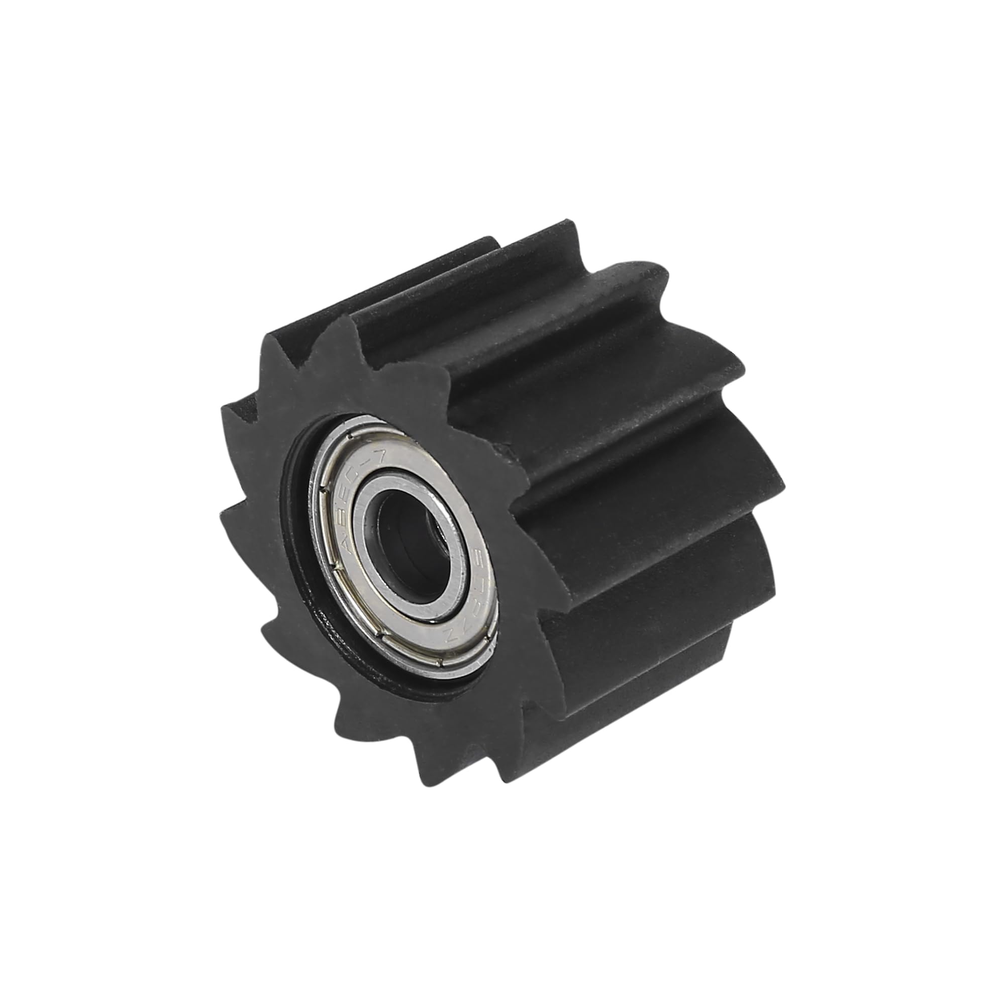 Motoforti 8mm Hole Chain Roller Pulley Slider Tensioner Wheel Guide Black Serrated Shaped for Kawasaki KX250F KX450F Bike 2006-2