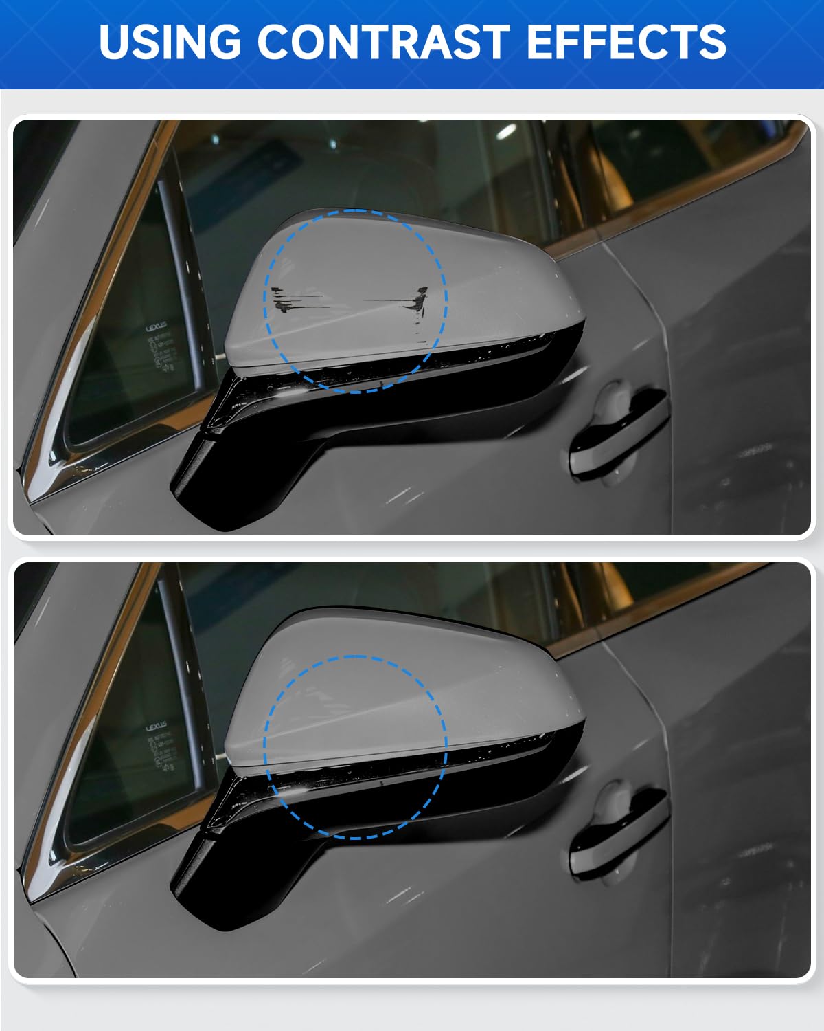 TESLAUNCH Touch Up Paint for Lexus - Nightfall Mica 8X5 - 0.41 Fl Oz Scratch Repair
