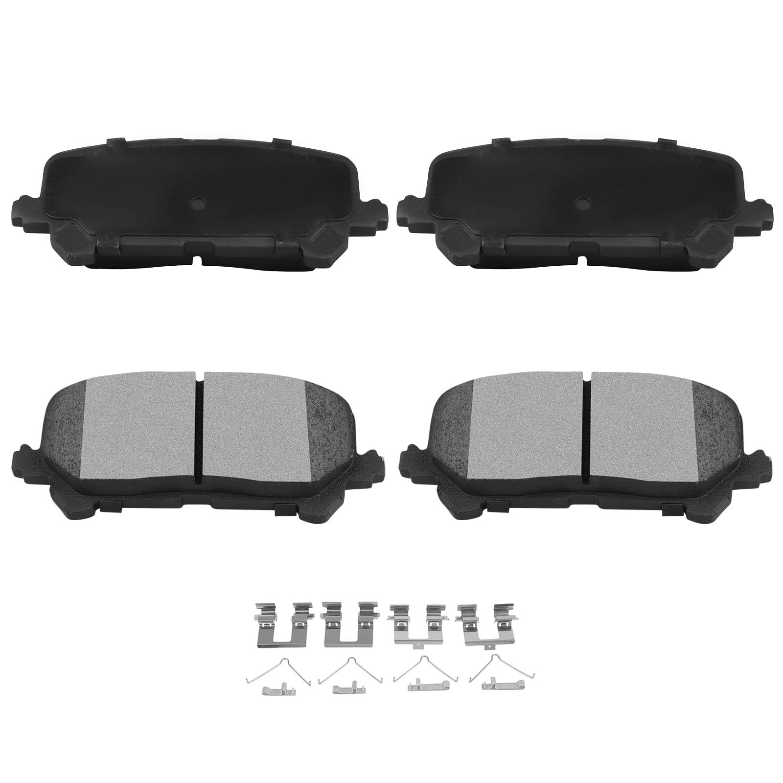 Automuto 4Pcs Rear Ceramic Disc Brake Pads Set D1724 For Acura Mdx 2014-2016, Honda Passport 2019-2021, Pilot 2016-2021, Ridgeli