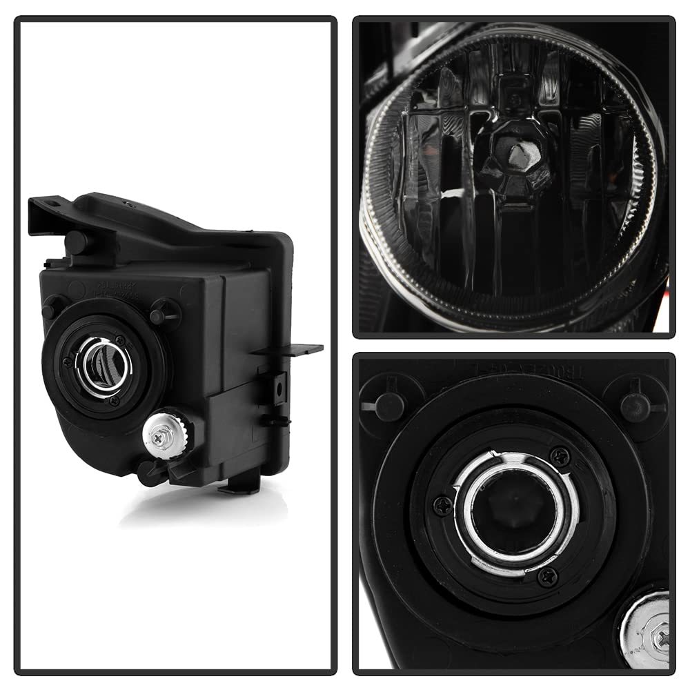 Acanii - For Smoked Lens 2006-2010 Is250 Is350 Direct Bumper Fog Lights Lamps Replacement Assembly Driver & Passenger