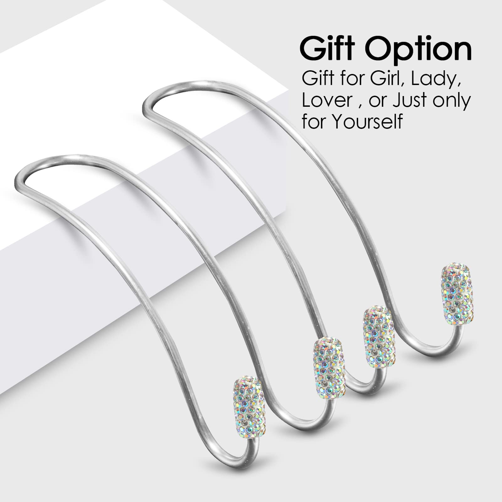 2022 Newest Bling Auto Hooks,Car Hangers Organizer Seat Headrest Hooks,Bag Organizers Rack And Hanger, Heavy-Duty Car Seat Hooks