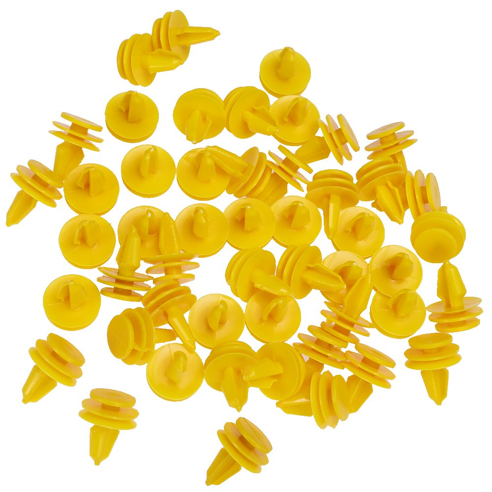 Saihisday Door Panel Fastener Push Type Retainer Clip Nylon For Grand Cherokee (Pack Of 50)