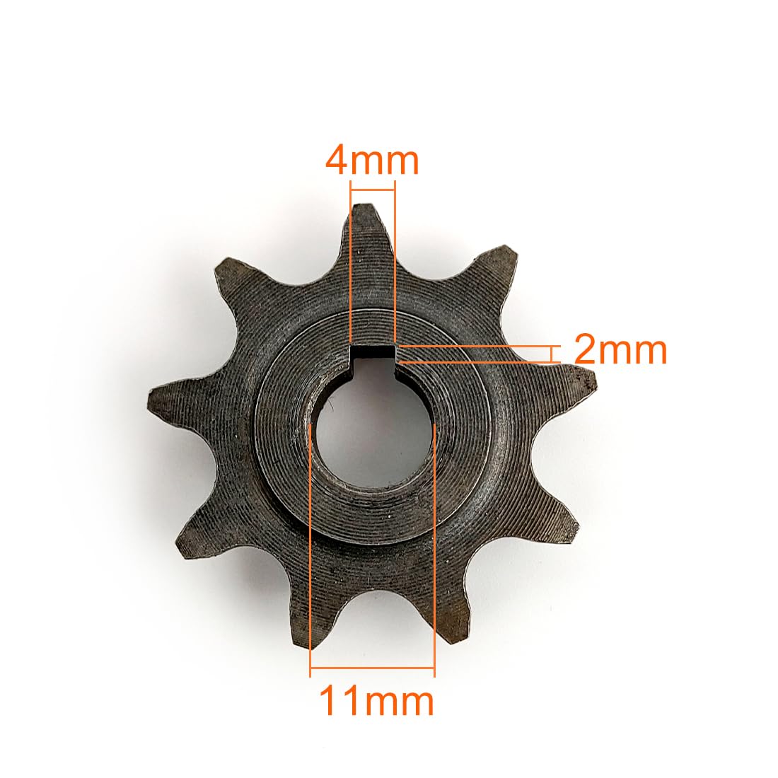 L-faster 9 Tooth Sprocket for Bike Motor MY1016Z MY1018, Alloy, Model 43224-1721, Engine Sprocket for 410