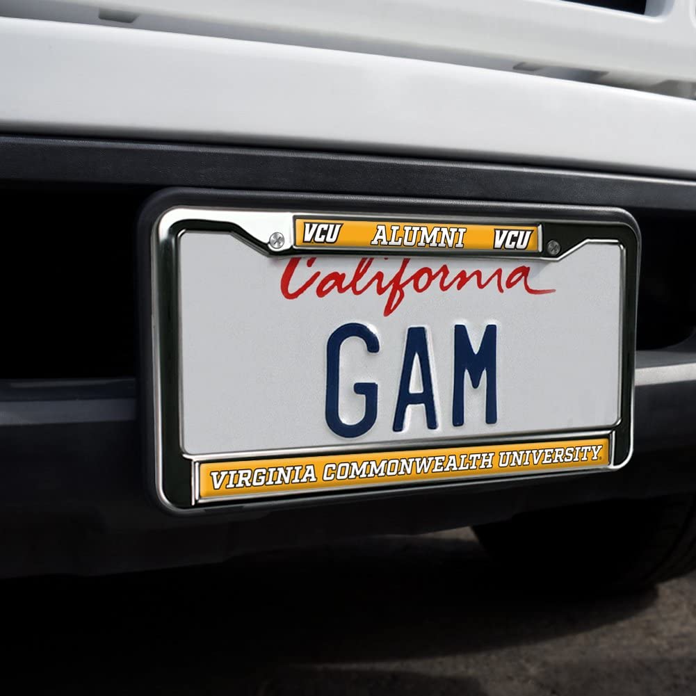 Virginia Commonwealth University Alumni Full Size Standard License Plate Metal Frame