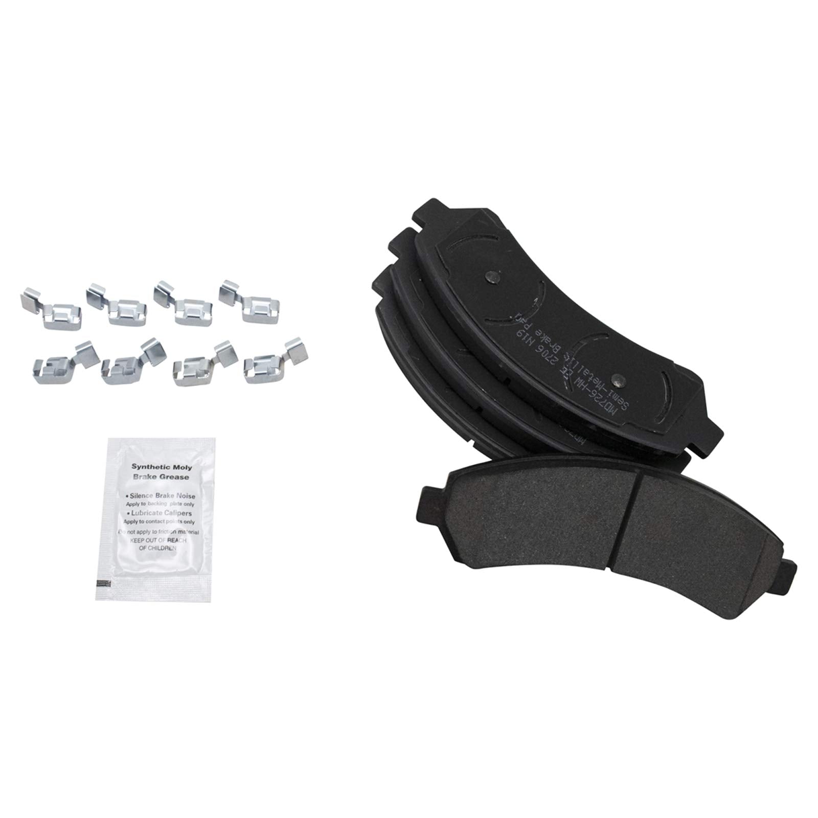 Trq Front Brake Pad & Rotor Kit Brake Pads Brake Rotor Semi-Metallic Compatible With 1997-2005 Chevrolet Blazer 1998-2004 S10 19