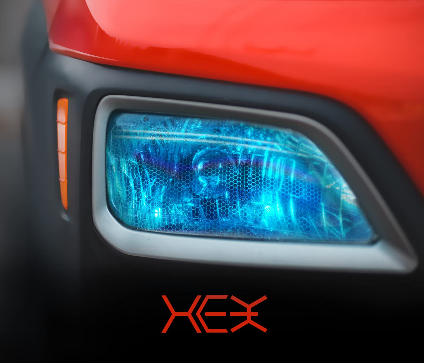 Vvivid Bio Hex+ Air-Tint Headlight Vinyl Roll (15.9'' X 60'', Micro Blue)