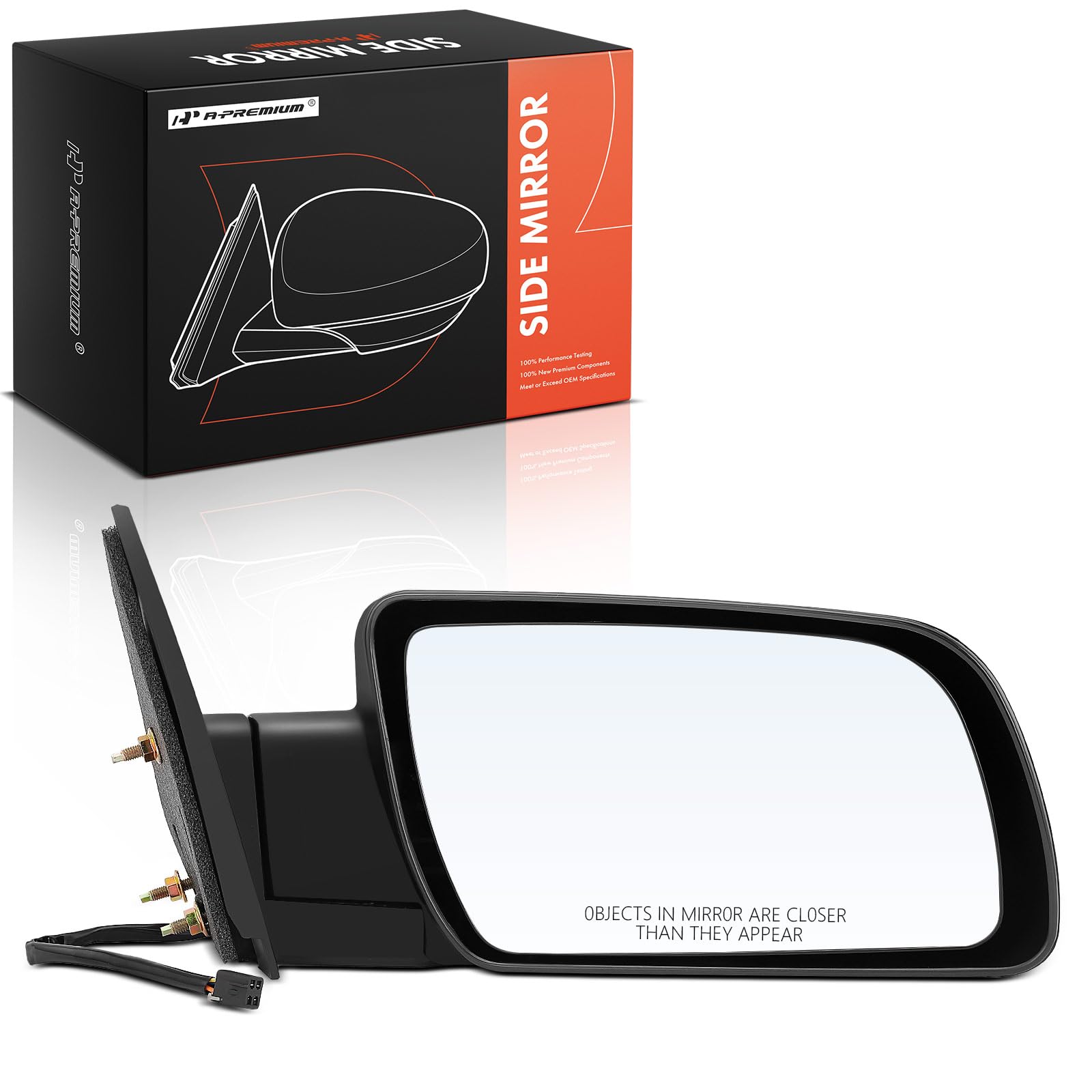 A-Premium Passenger Side View Mirror - Compatible With Chevy & Gmc Models - Silverado, Blazer, C/K 1500 2500 3500, Tahoe, Sierra
