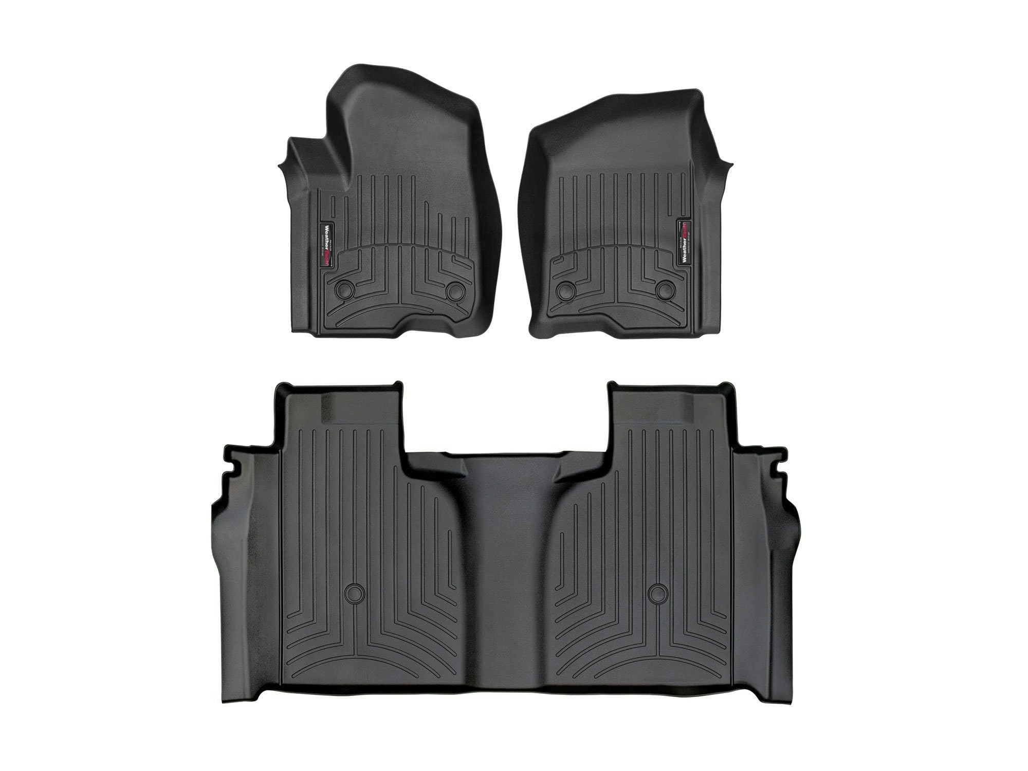 WeatherTech Custom Fit FloorLiners for Silverado 1500, 2500HD/3500HD LTD, Sierra 1500, 2500HD/3500HD, Limited, (CrewCab, Bucket 