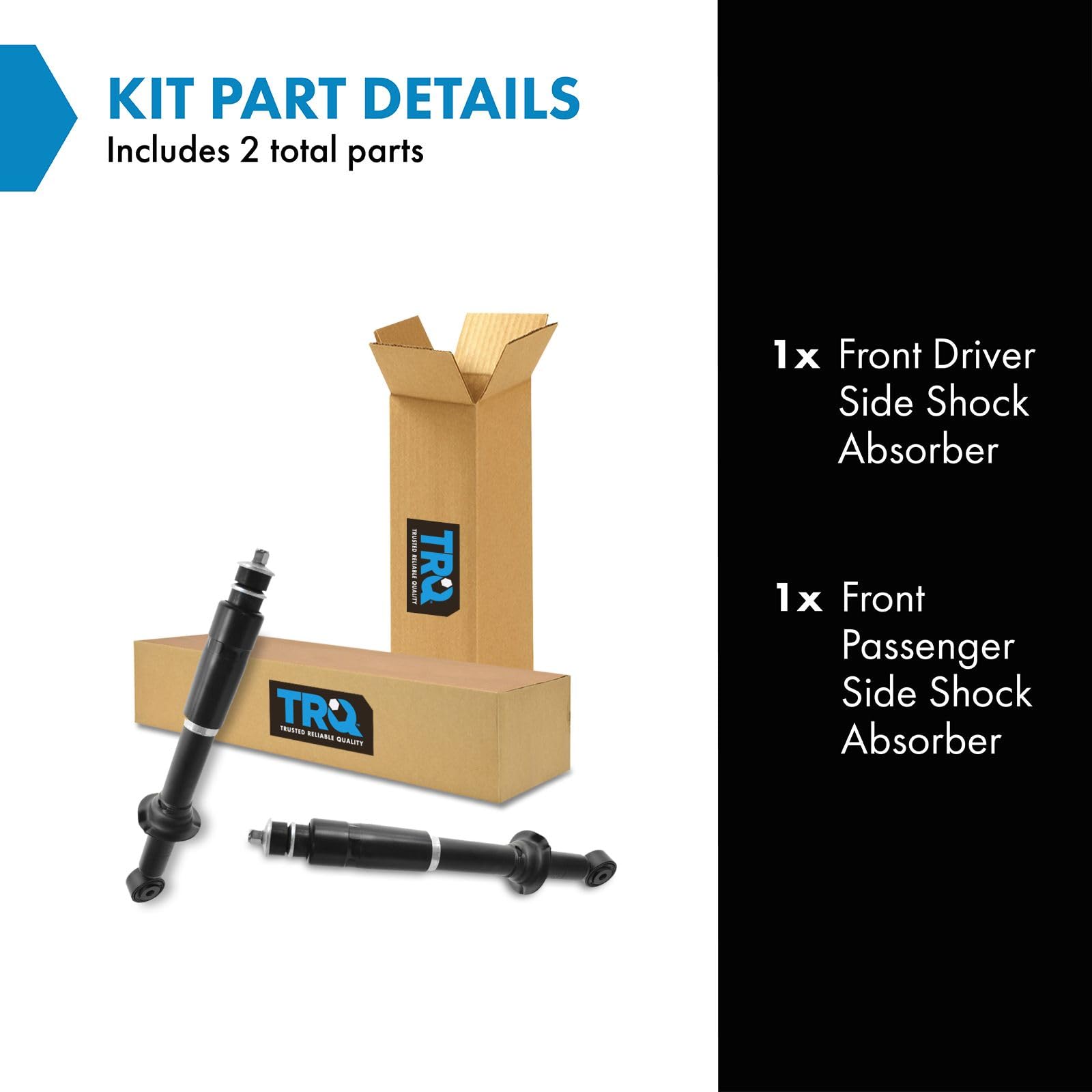 Trq Front Shock Absorber Set Compatible With 2000-2006 Toyota Tundra