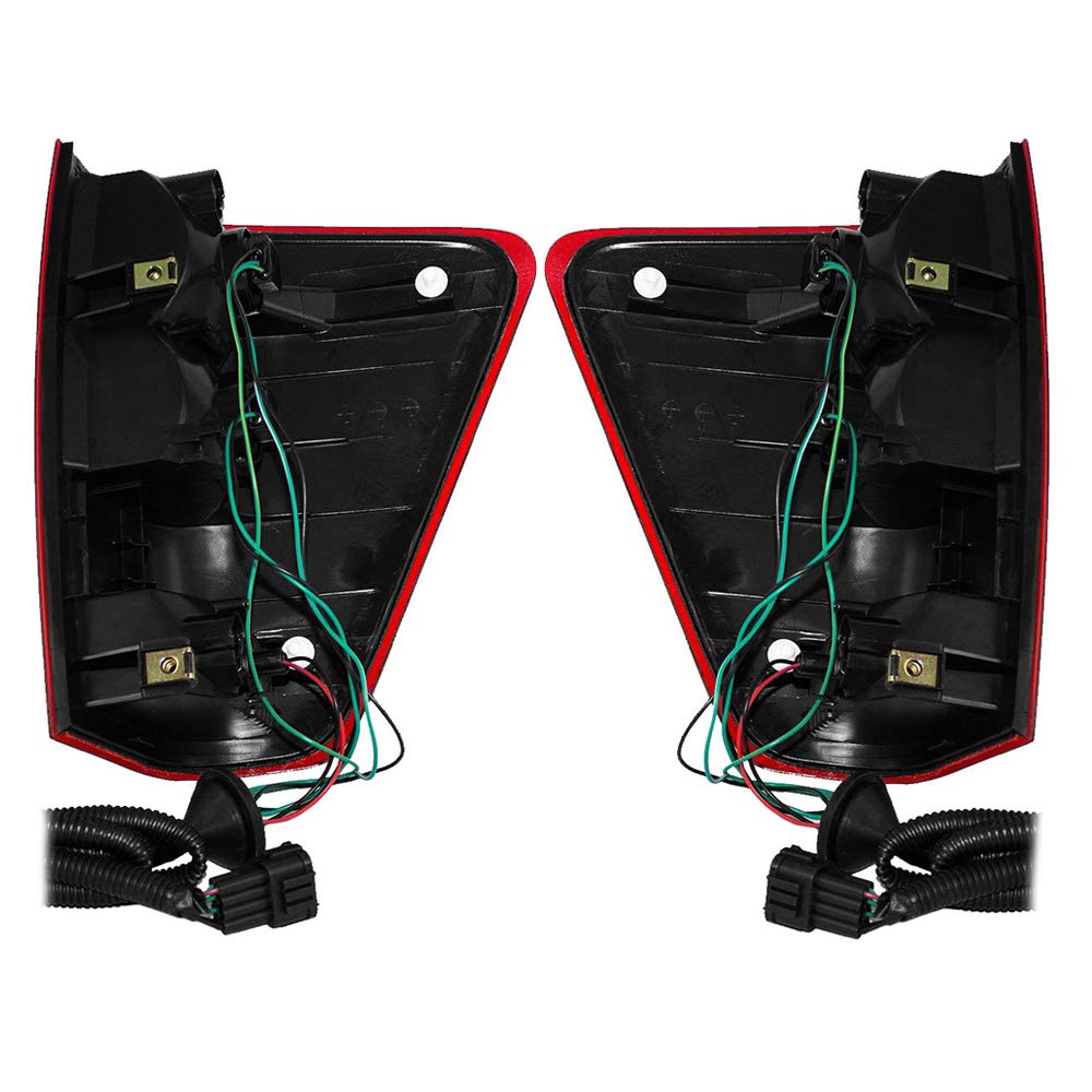Epic Lighting Oe Style Halogen Tail Lights W/O Utility Bed Compartment Assembly Replacement For Nissan 04-15 Titan [ Ni2800161 N