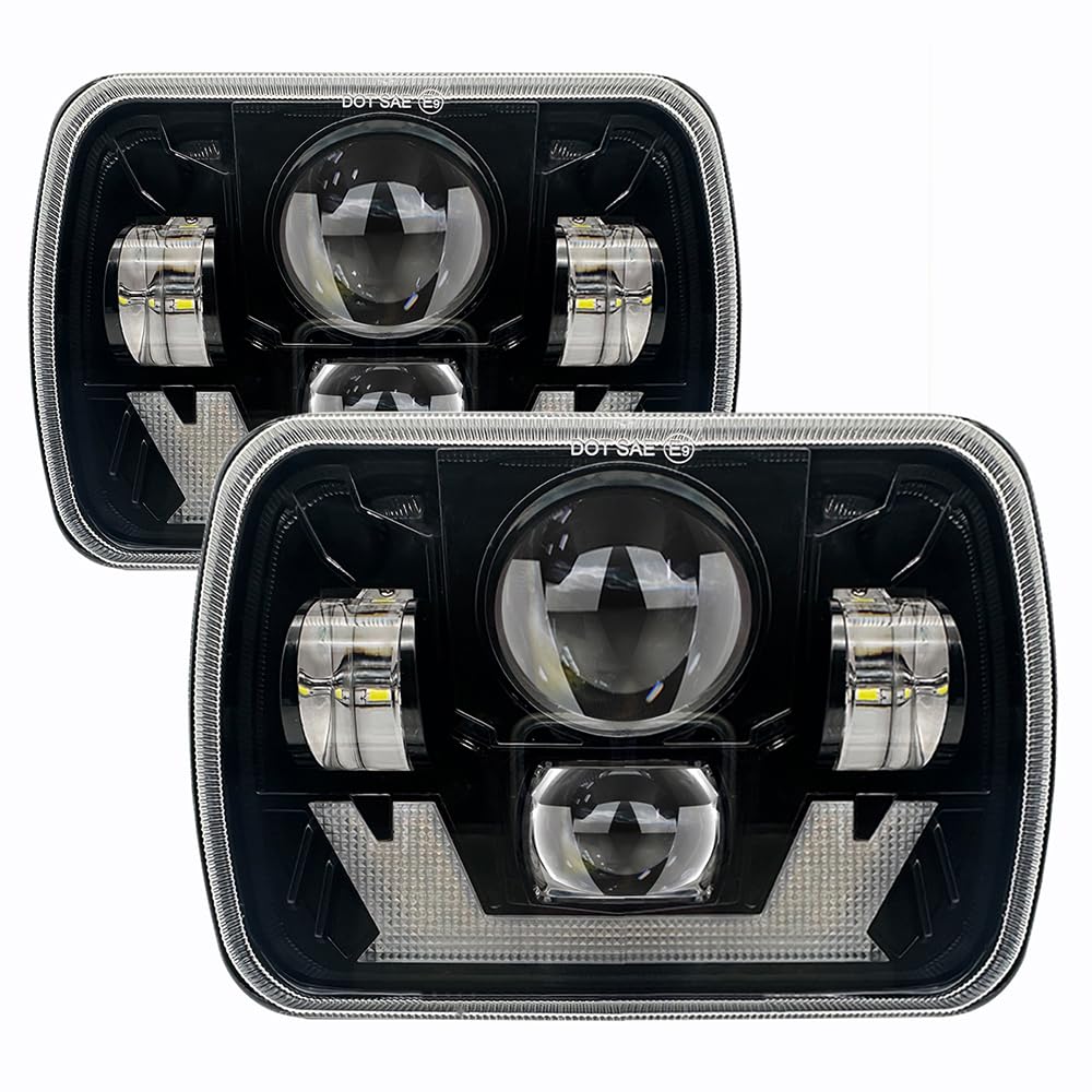 H6054 5x7 7x6 led headlights For Chevy Express S10 Blazer Van Jeep Cherokee XJ Wrangler YJ GMC Savana Ford Econoline Freightline