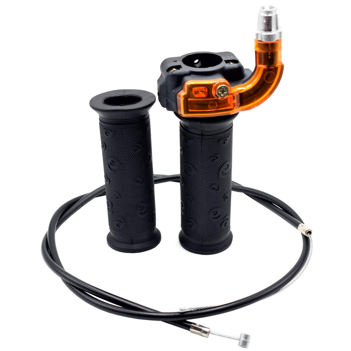 Royitay 7/8'' 22mm Twist Throttle Accelerator Grip and 39''cable for 47cc 49cc 2-stroke 4 Wheeler Quad Trail Bike Mini Dirtbike 