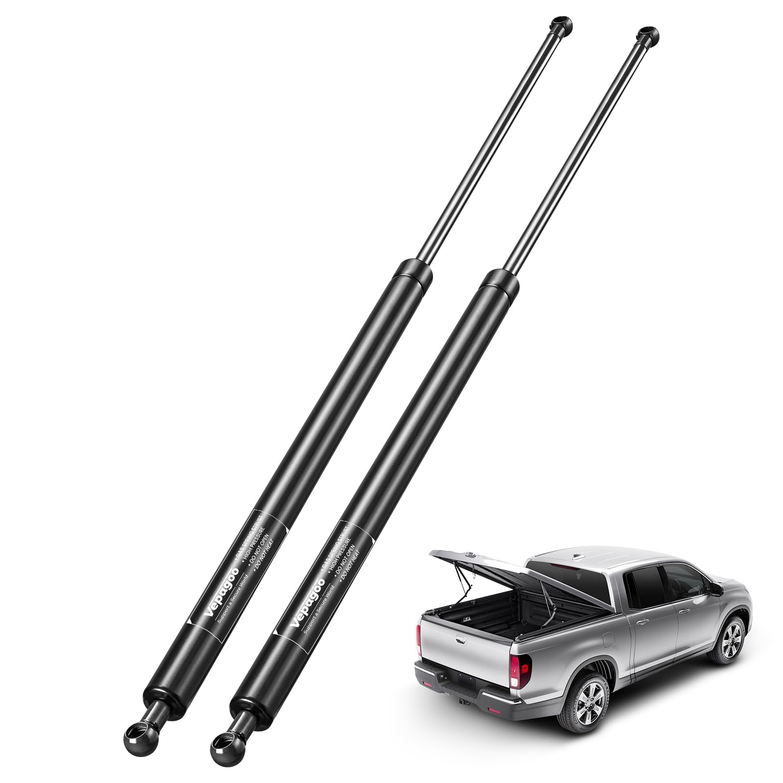 Vepagoo 36 Inch Gas Strut 154Lb/658N Heavy Duty Lid Gas Struts Shock Lift Support Spring For Tonneau Cover Rv Kitchen Door Truck