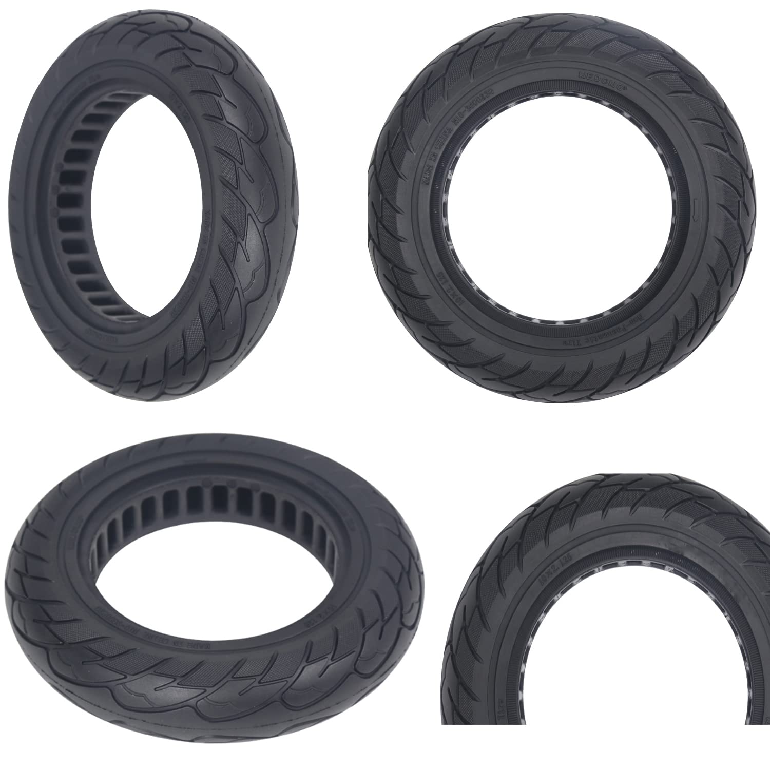 BAIBIKING 1 Pcs Rubber Solid Tires 10x2.125 for Xiaomi M365 and Gotrax G4 Electric Scooter Wheels Replacement Tire Front or Rear
