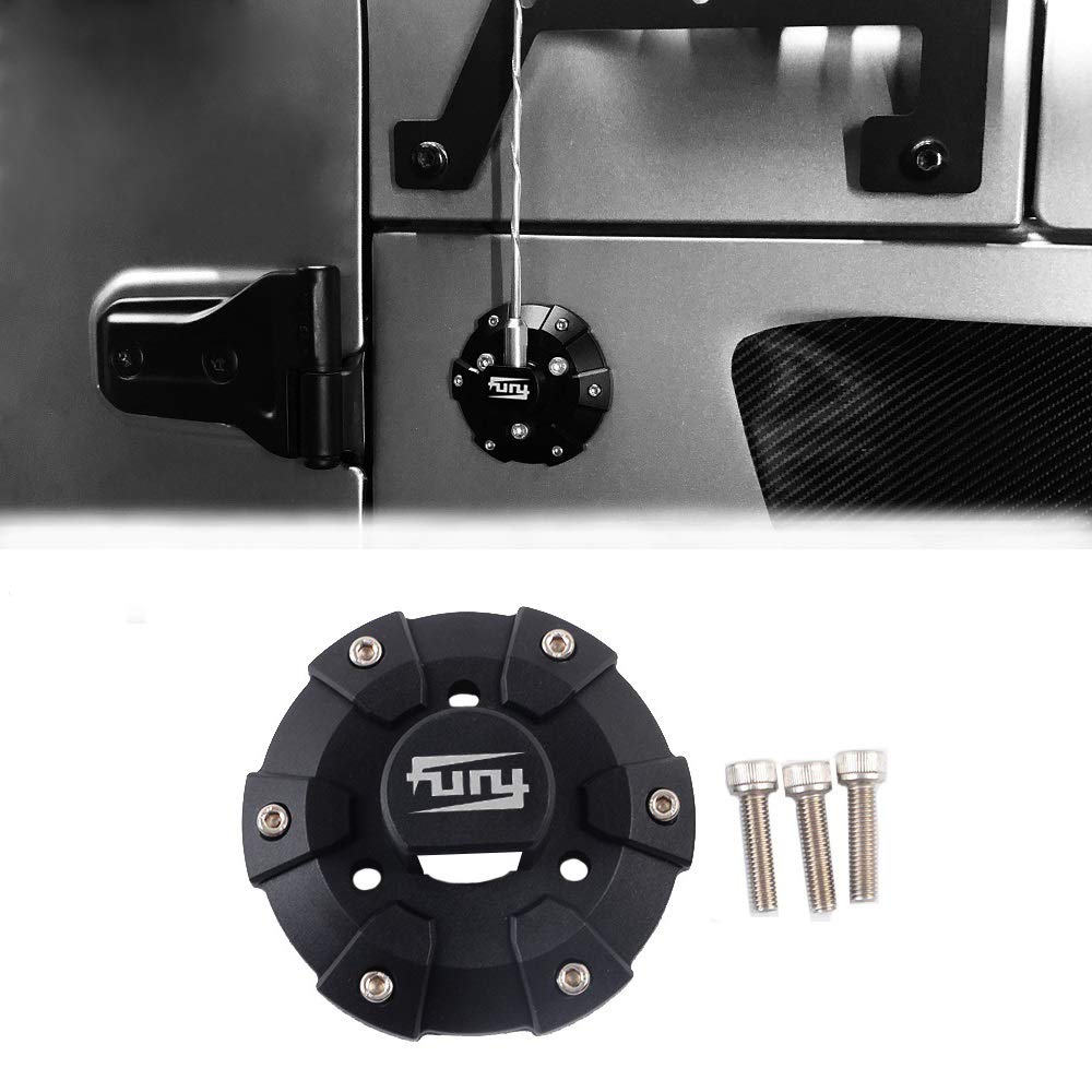 Maiker Compatible With Radio Antenna Base Cover 2007-2023 Jeep Wrangler Jk Jku Jl Jlu Gladiator Jt(Abs, Black)