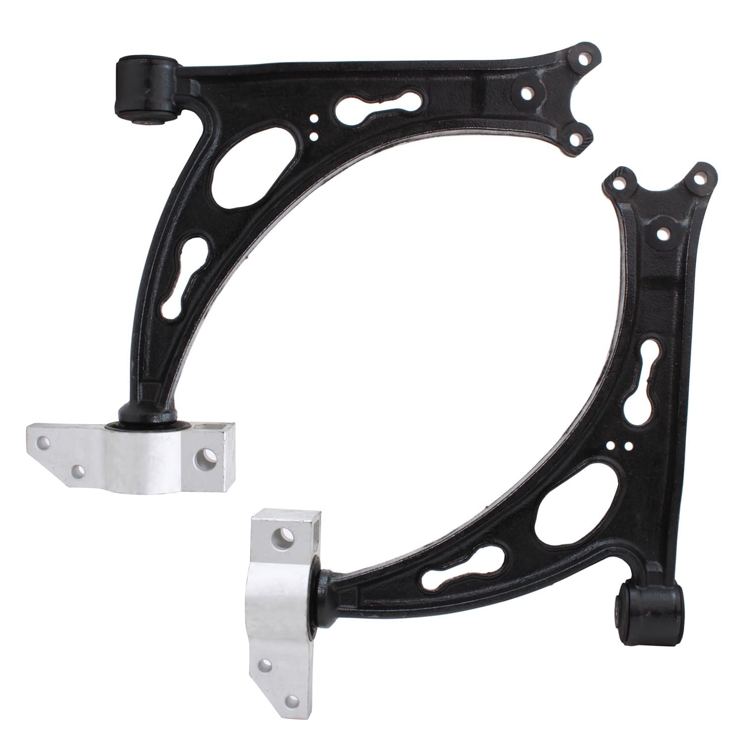 Detroit Axle - 8pc Front End Suspension Kit for Audi A3 Quattro VW Eos Golf GTI Jetta R32 Rabbit, Lower Control Arms Outer Tie R
