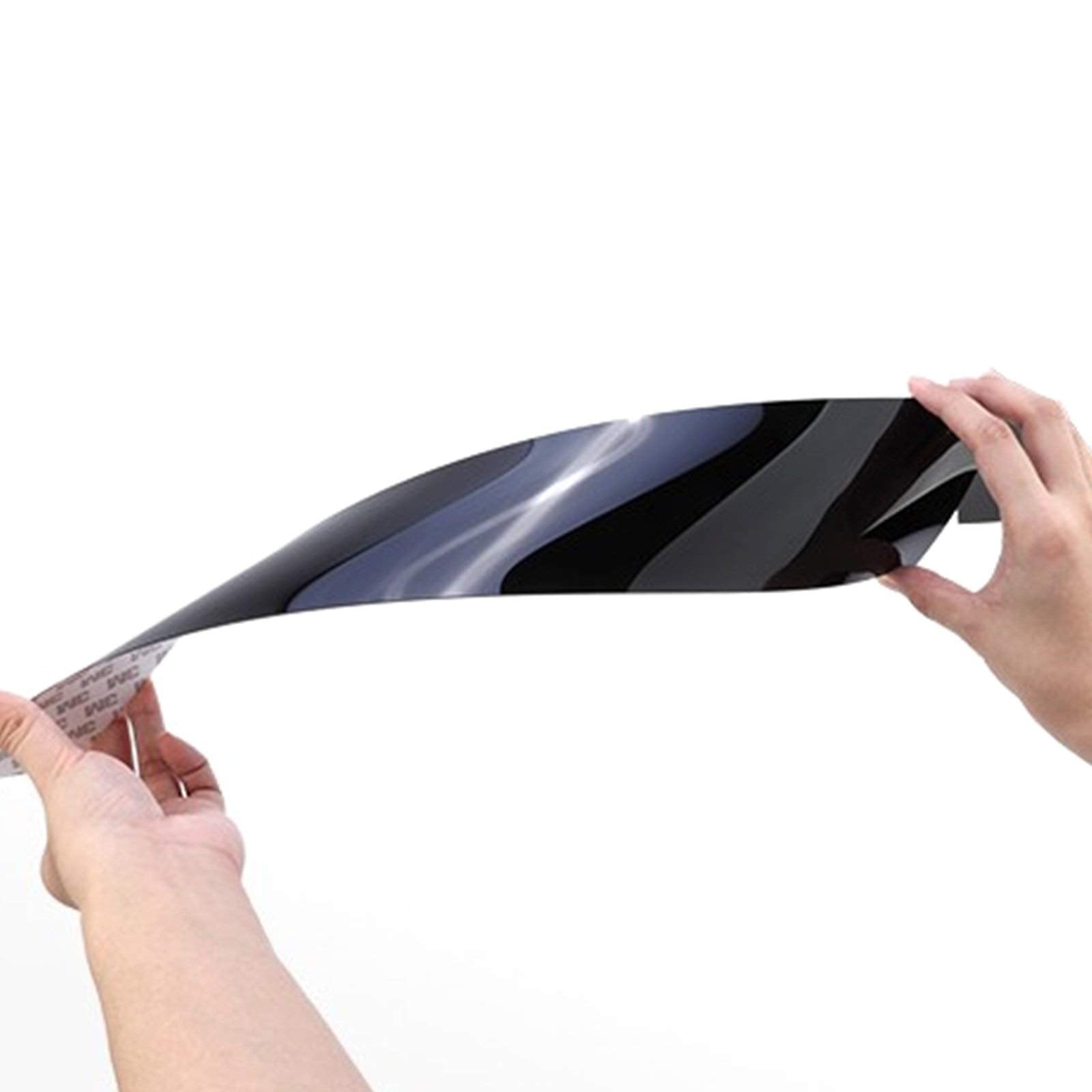 Xotic Tech Pillar Post Side Door Window Cover Trim Pre-Cut Molding, Compatible With Honda Accord Sedan 9Th Gen 2013-2017 (Glossy Black)