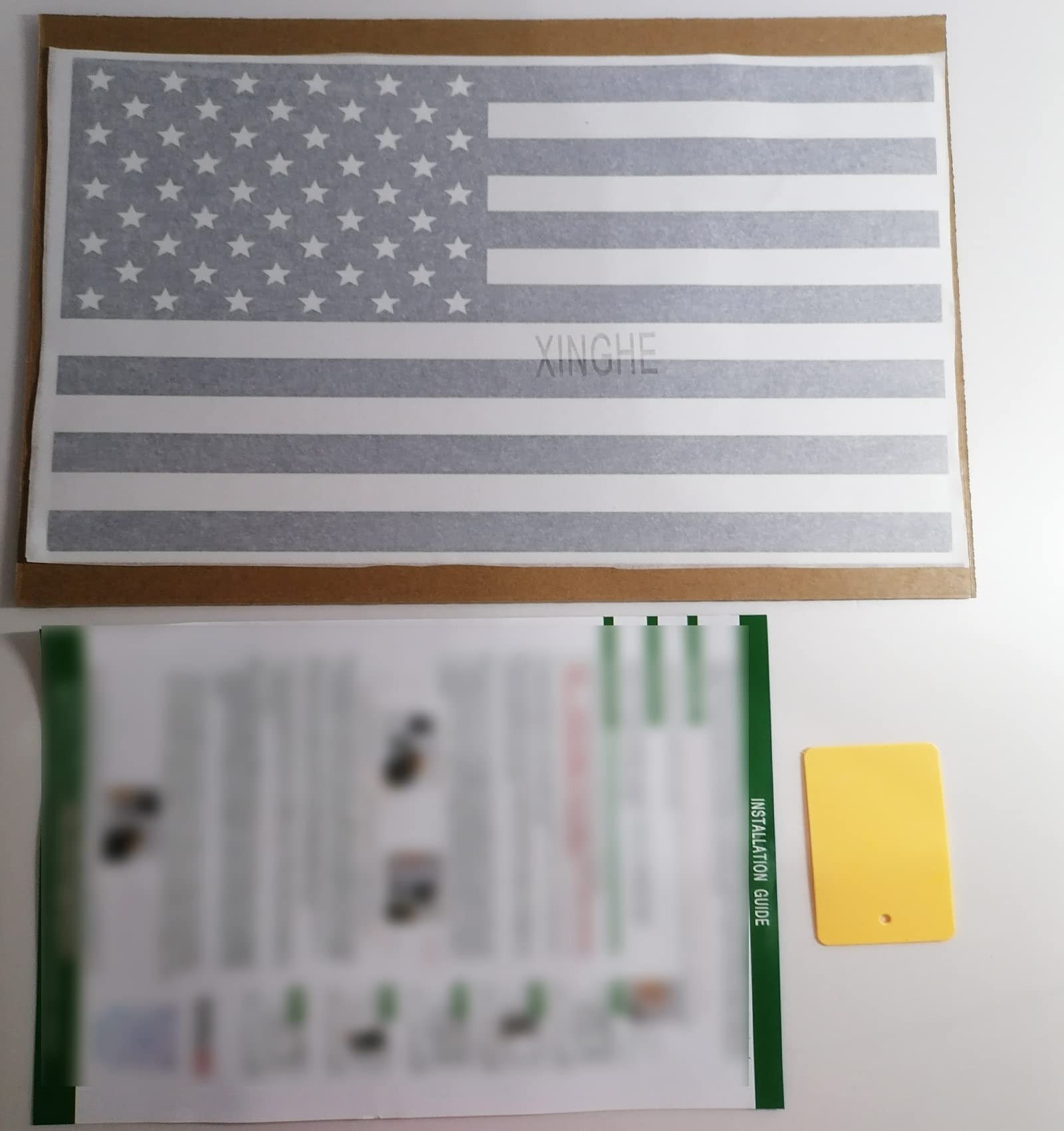 Xinghe Rear Window USA Flag Decal for Dodge Ram 2009-2024, Matte Black Vinyl Sticker for 2023 Ram 1500 Accessories