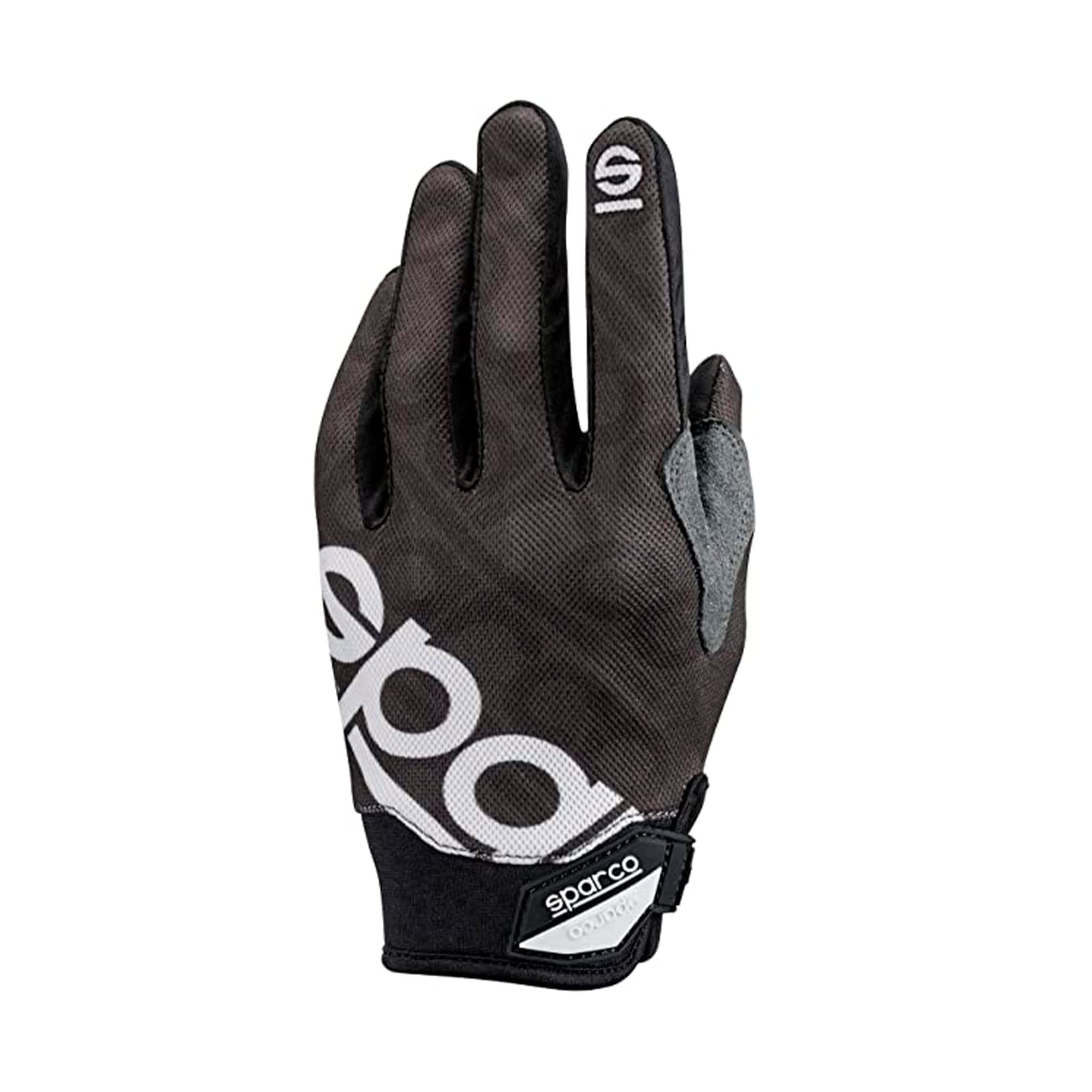 Sparco 002093Nr3L Glove Meca 3 Lrg Black