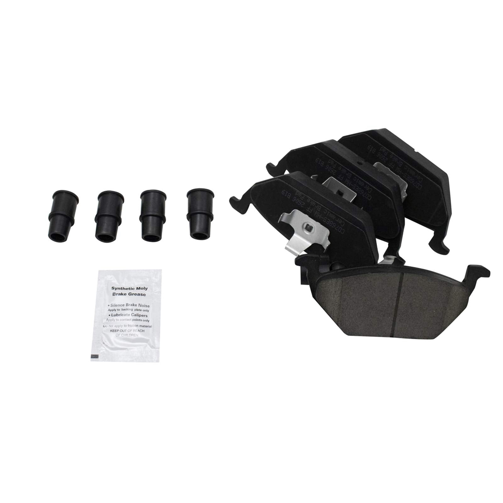 Trq Front Brake Pad & Rotor Kit Brake Pads Brake Rotor Ceramic Compatible With 2000-2010 Volkswagen Beetle 2000-2006 Golf 2000-2