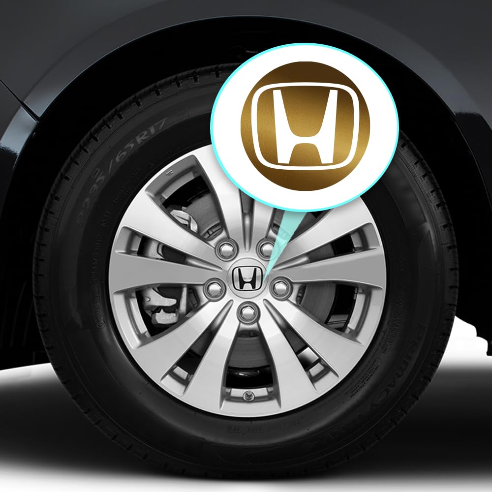 IPG Compatible with Civic Accord CRV VTEC Si Logo Center Cap Overlay Wheel Tire Decals Inner or Outer Stickers (Center Cap:2.25