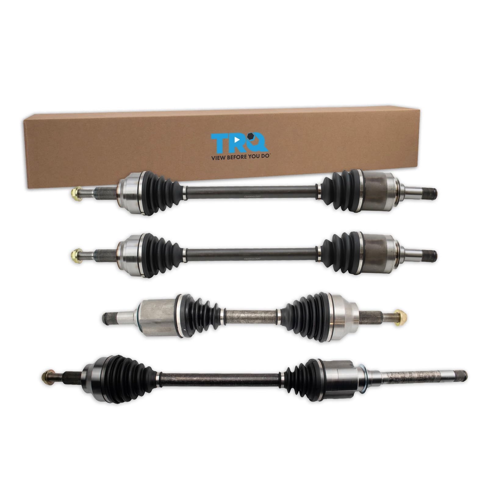 TRQ CV Axle Shaft Assembly Set Compatible with 2012-2013 Dodge Durango 2012-2020 Jeep Grand Cherokee