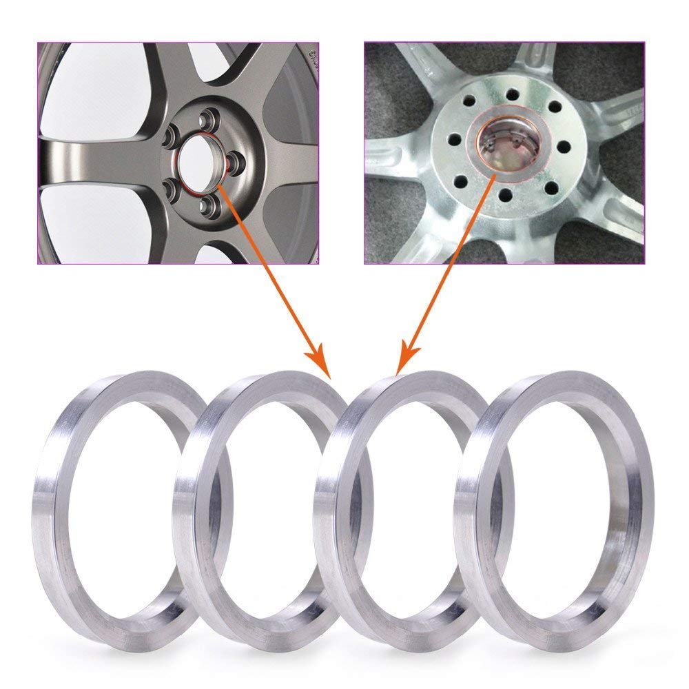 Zhteapr 4Pcs Wheel Hub Centric Rings 71.5 To 83.1 Od=83.1Mm Id=71.5Mm Aluminium Alloy Wheel Hubrings 83.1 To 71.5