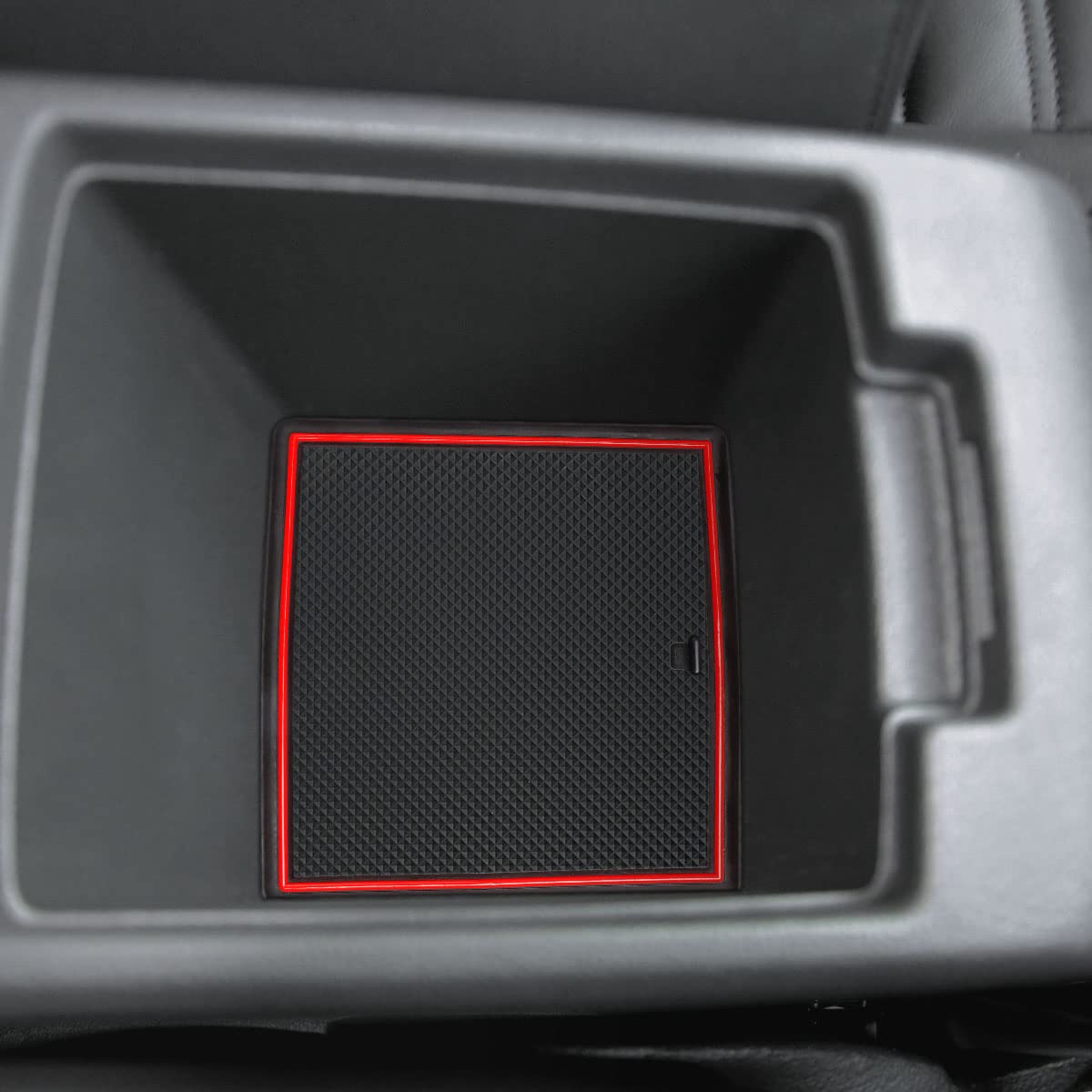 Auovo Rubber Door Compartment Mats for Volkswagen Jetta 2013-2018, Red, 10pcs Set, Anti-Dust Cup Holder Console Liners