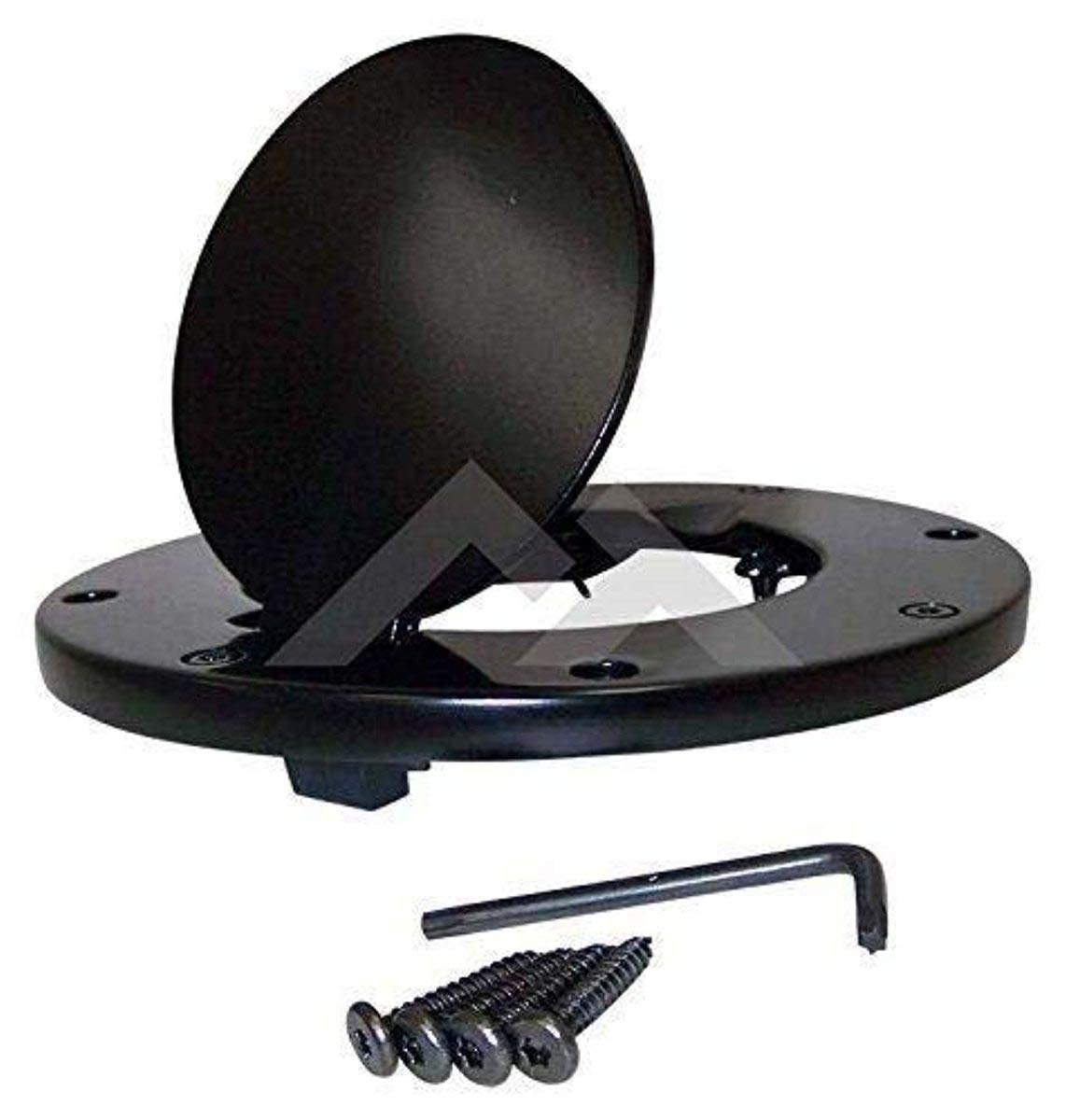 One New Fuel Door (Non-Locking; Black) - Crown# Rt26037