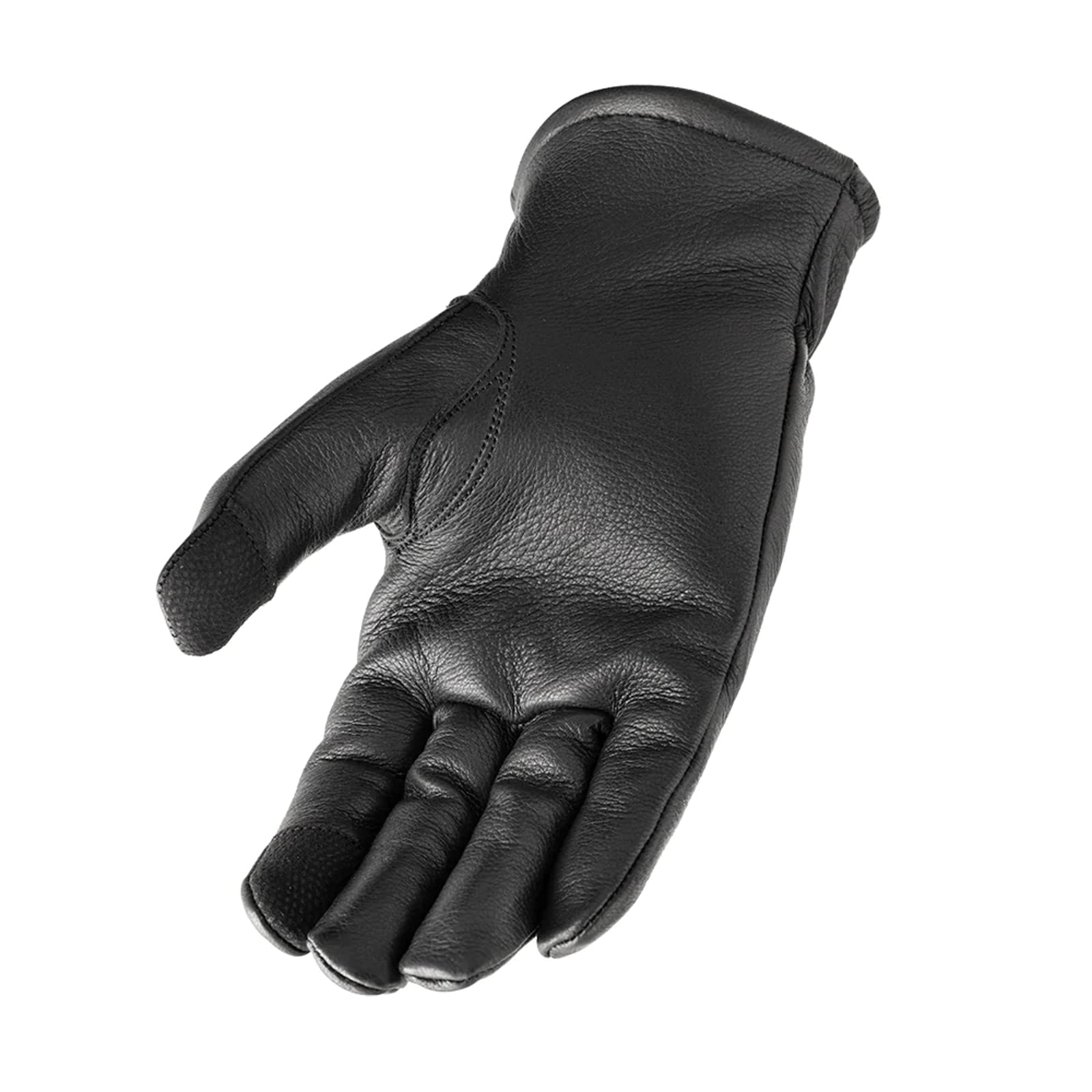 First Mfg Co - Collector - Men'S Motorcycle Biker Riding Black Leather Gloves - 4X Large - Cinched Wrists