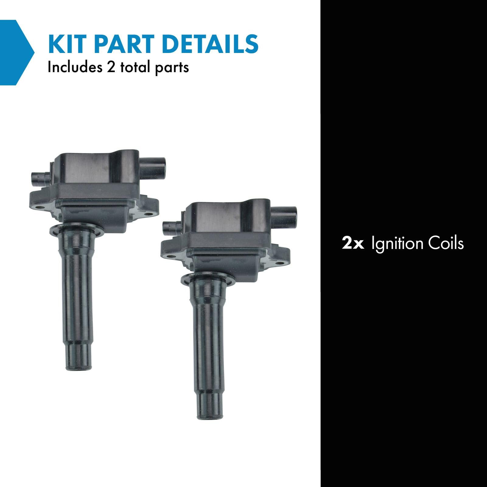 Trq Ignition Coil Set Compatible With 1995-2002 Kia Sportage