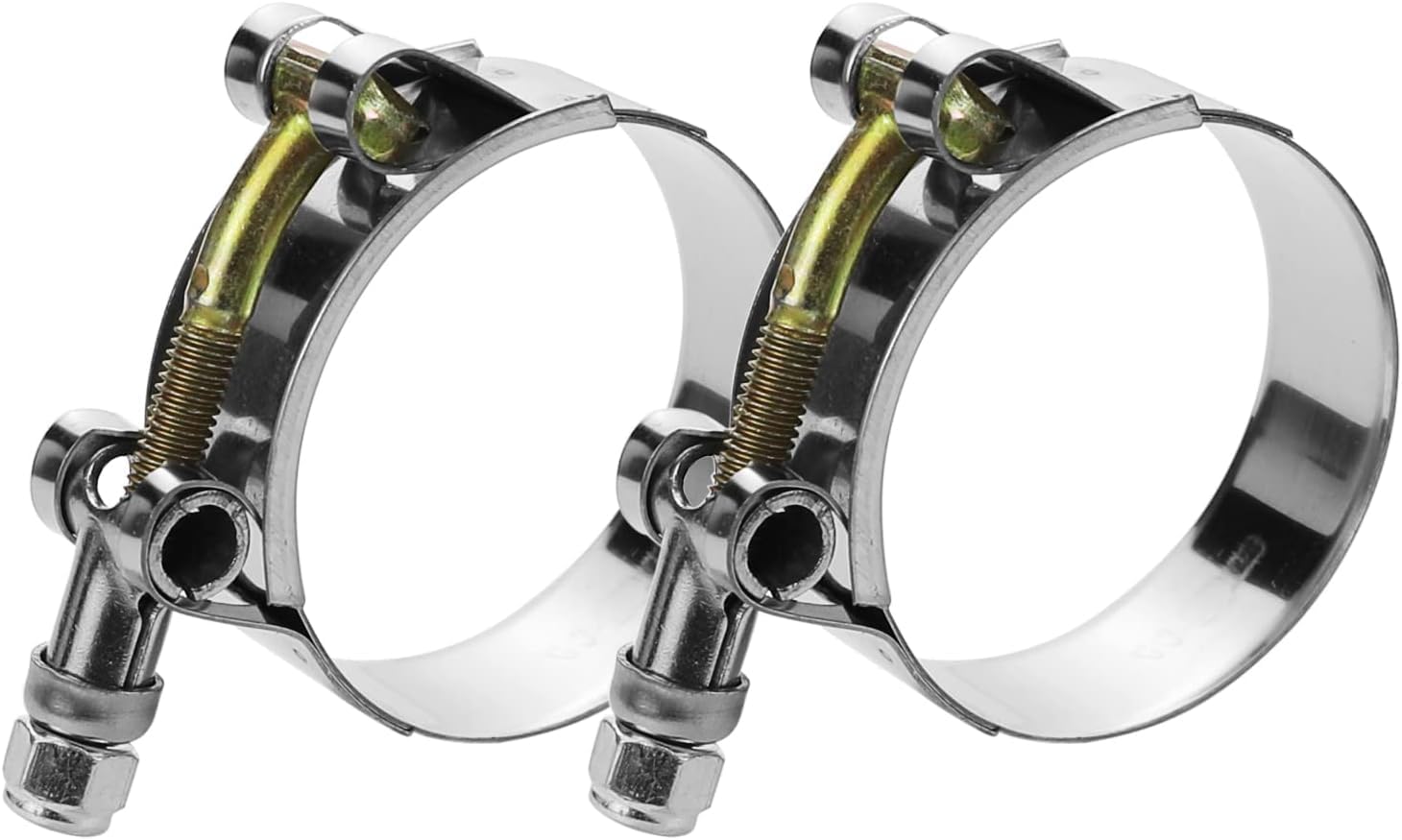 Wysiwyka 3.25 Inch T-Bolt Hose Clamps, Working Range 96Mm-108Mm For 3.25 Hose Id,Stainless Steel_304 Turbo Intake Clamp(2 Pack)