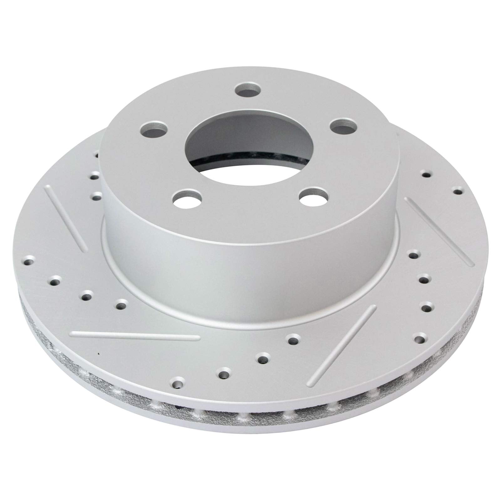 Trq Front Performance Brake Rotors Set Vented Premium G-Coated Compatible With 1990-1998 Jeep Cherokee 1990-1992 Comanche 1993-1