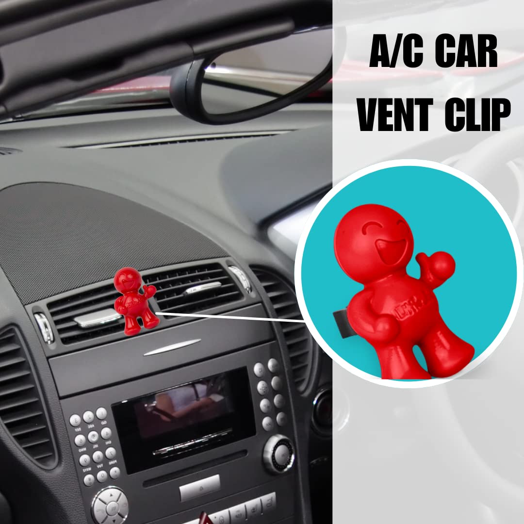 Little Joe 96407-6Pk Cherry Scent Car Air Freshener Clips To A/C Air Vent Uses Alcohol-Free Fragrance Oil Is Non-Hazardous And Non-Toxic Plastic, Pack Of 6
