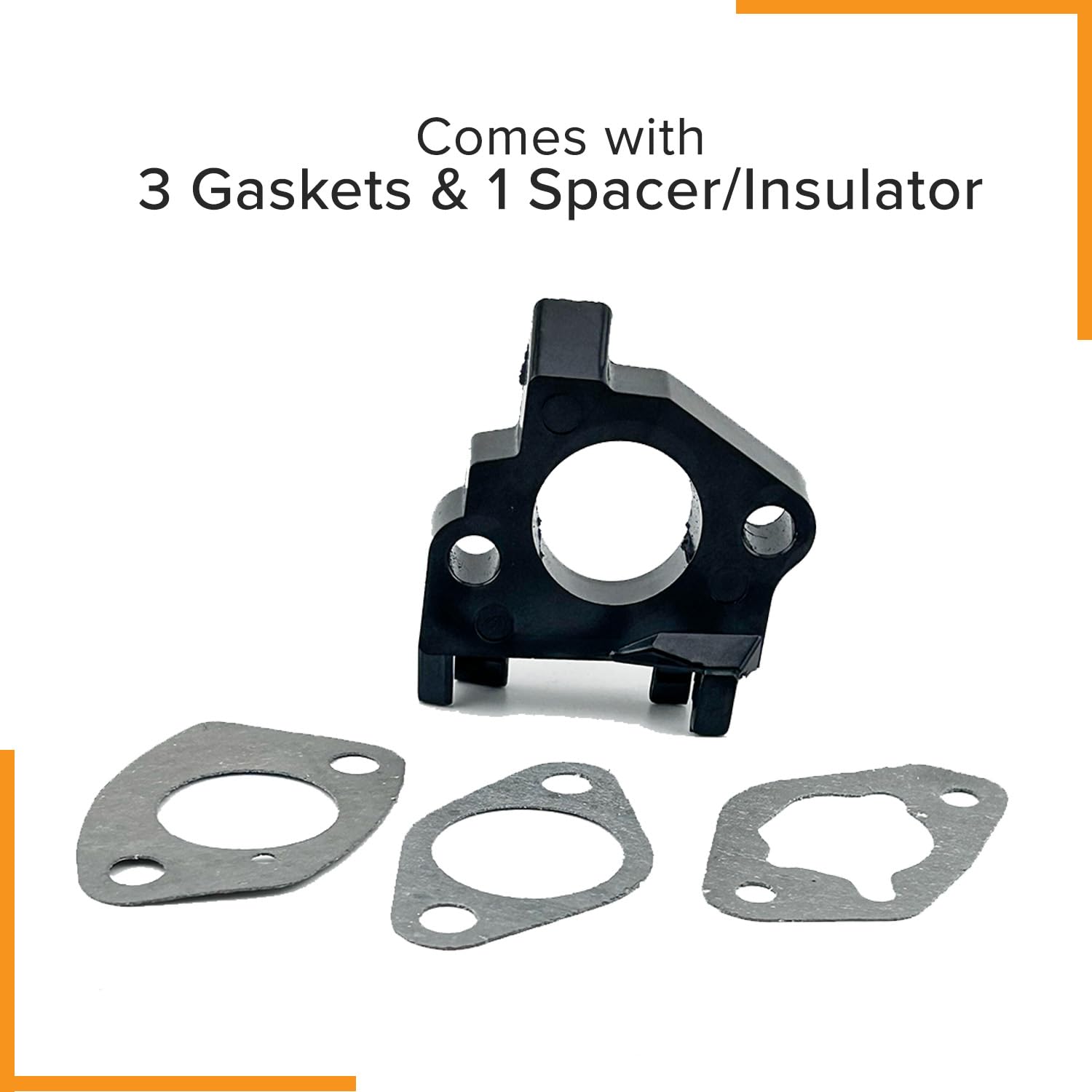 AlveyTech Carburetor Gasket Kit for 13 HP GX390/GX340 Engines, Durable Plastic Replacement for Go-Karts, Dirt Bikes, and Power Equipment