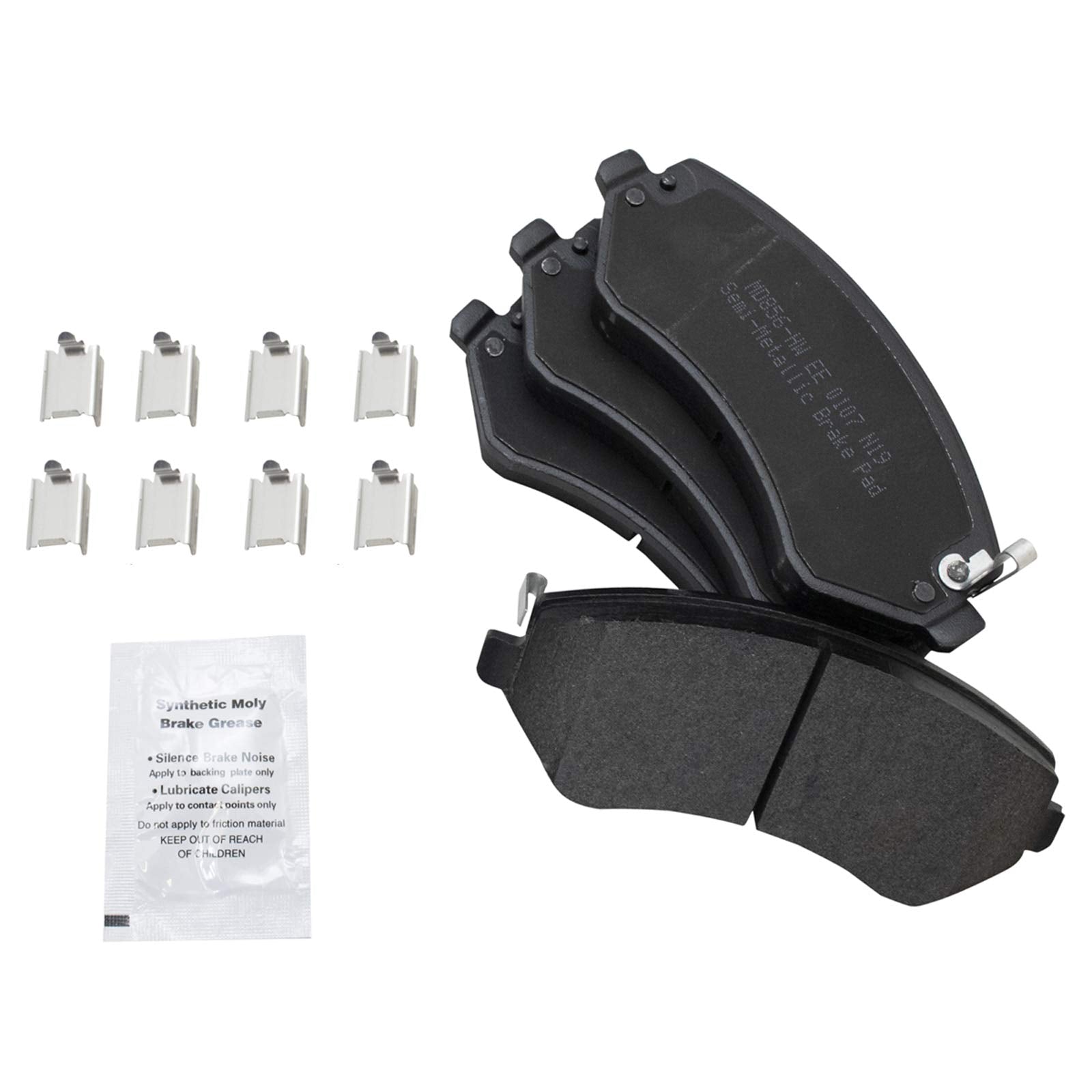 Trq Front Brake Pad & Rotor Kit Premium G-Coated Semi-Metallic Compatible With 2006 Dodge Grand Caravan