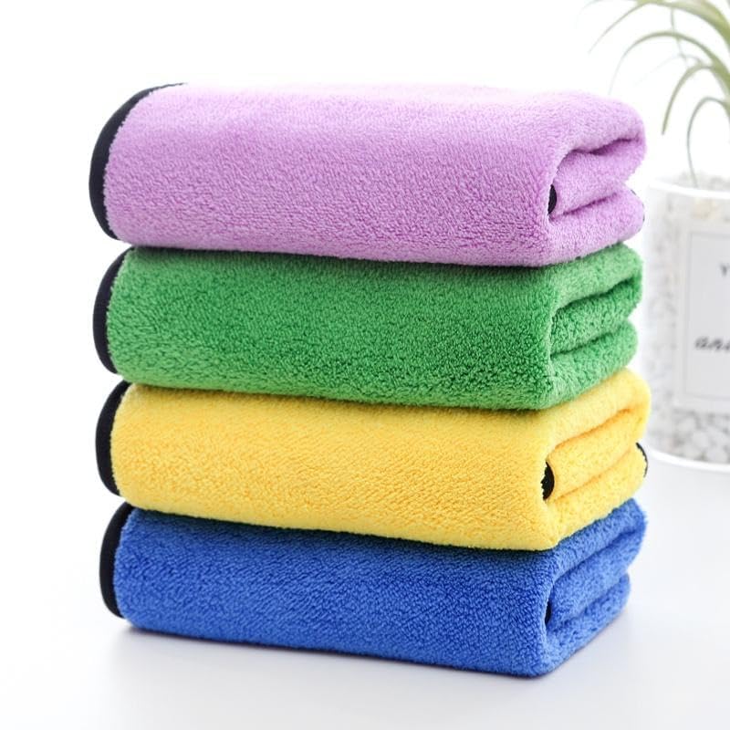 ADBENI HOME Car Wash Cloth | Reversible Microfiber Towel, 300 GSM Soft & Washable | 2 Pc of Assorted