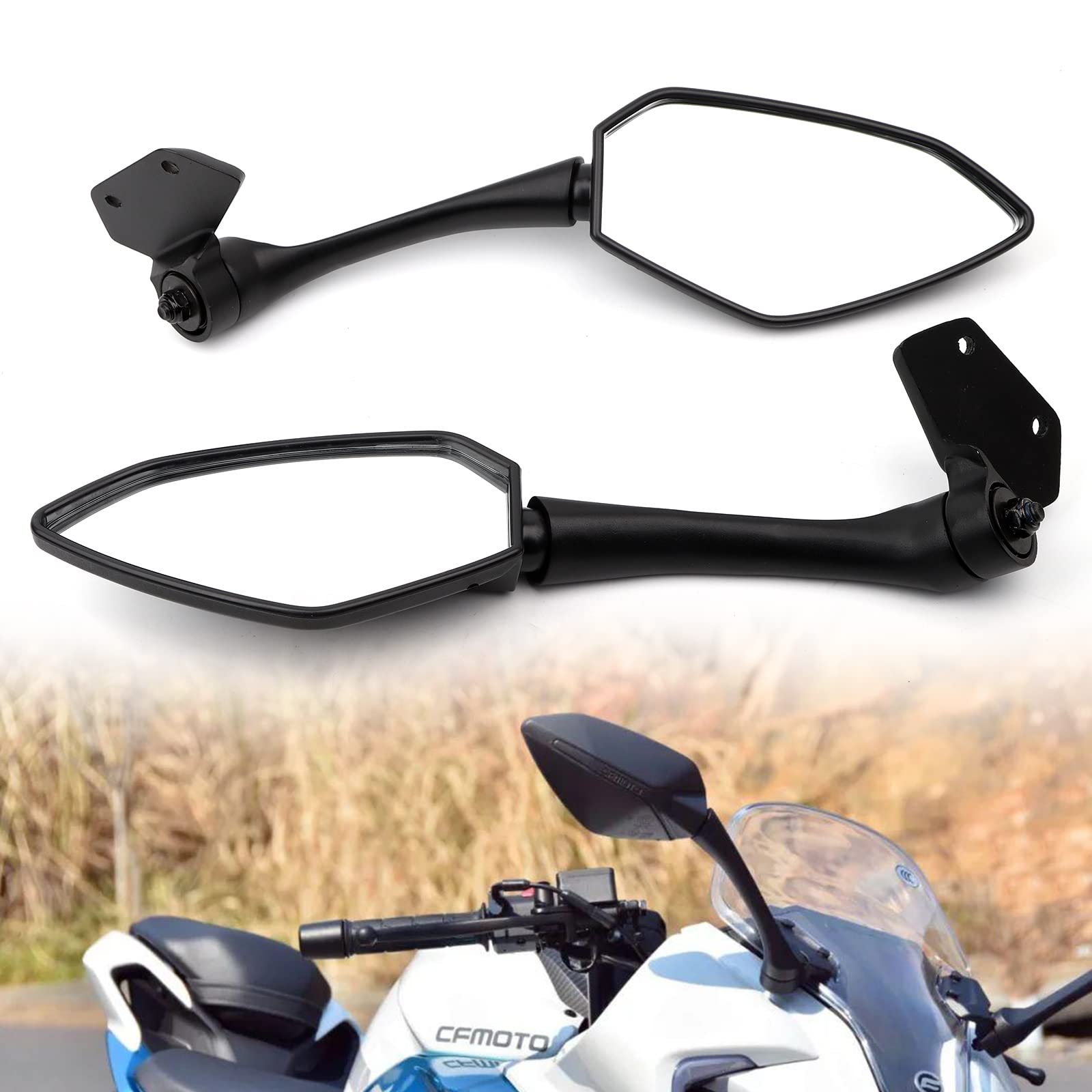 Minho OEM Left/Right Side View Mirror Special for CFMOTO 300SS,CF250SR 300SR 300NKMotorcycle rearview mirror