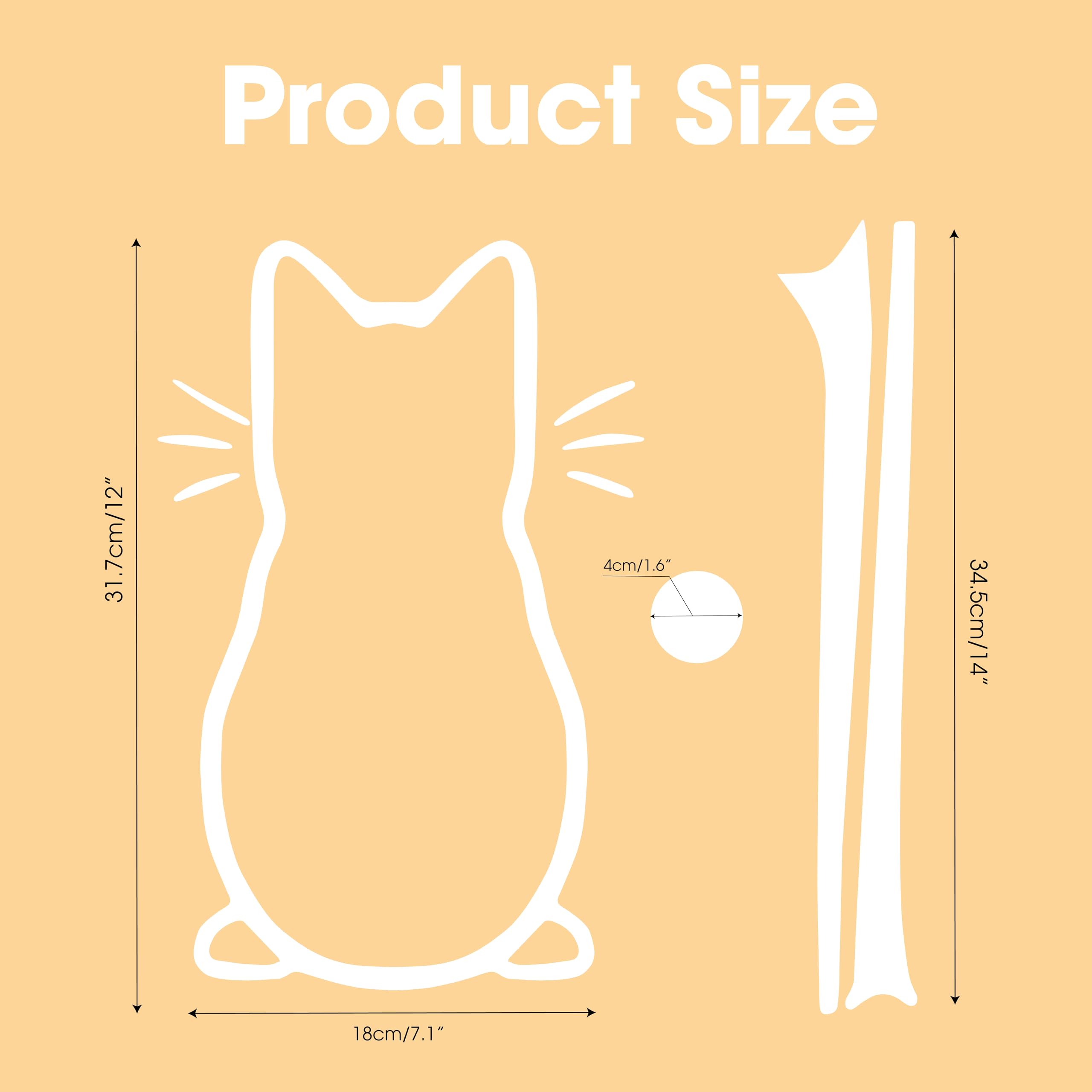 Marsrut Cat Vinyl Art Sticker - Cute White Car Window Decal, Model cat-12.21, Perfect for Laptop & Windshield Decoration