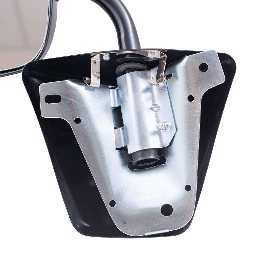 Brock Steel Black Low Mount Manual Mirror Set for 73-91 GM Truck - Driver & Passenger Side