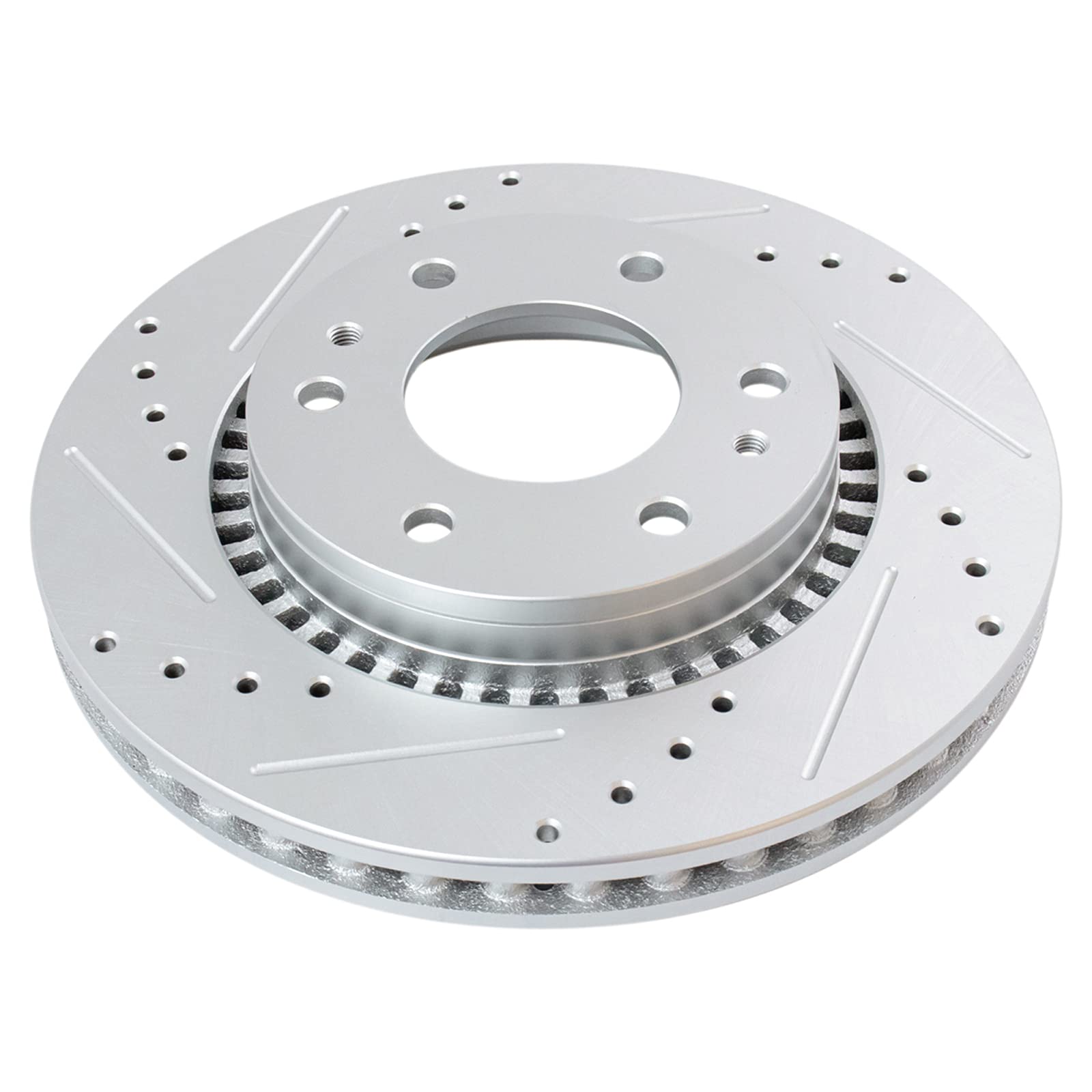 Trq Front Performance Brake Rotors Set Premium G-Coated Compatible With 2006-2007 Buick Rainier 2006-2009 Chevrolet Trailblazer