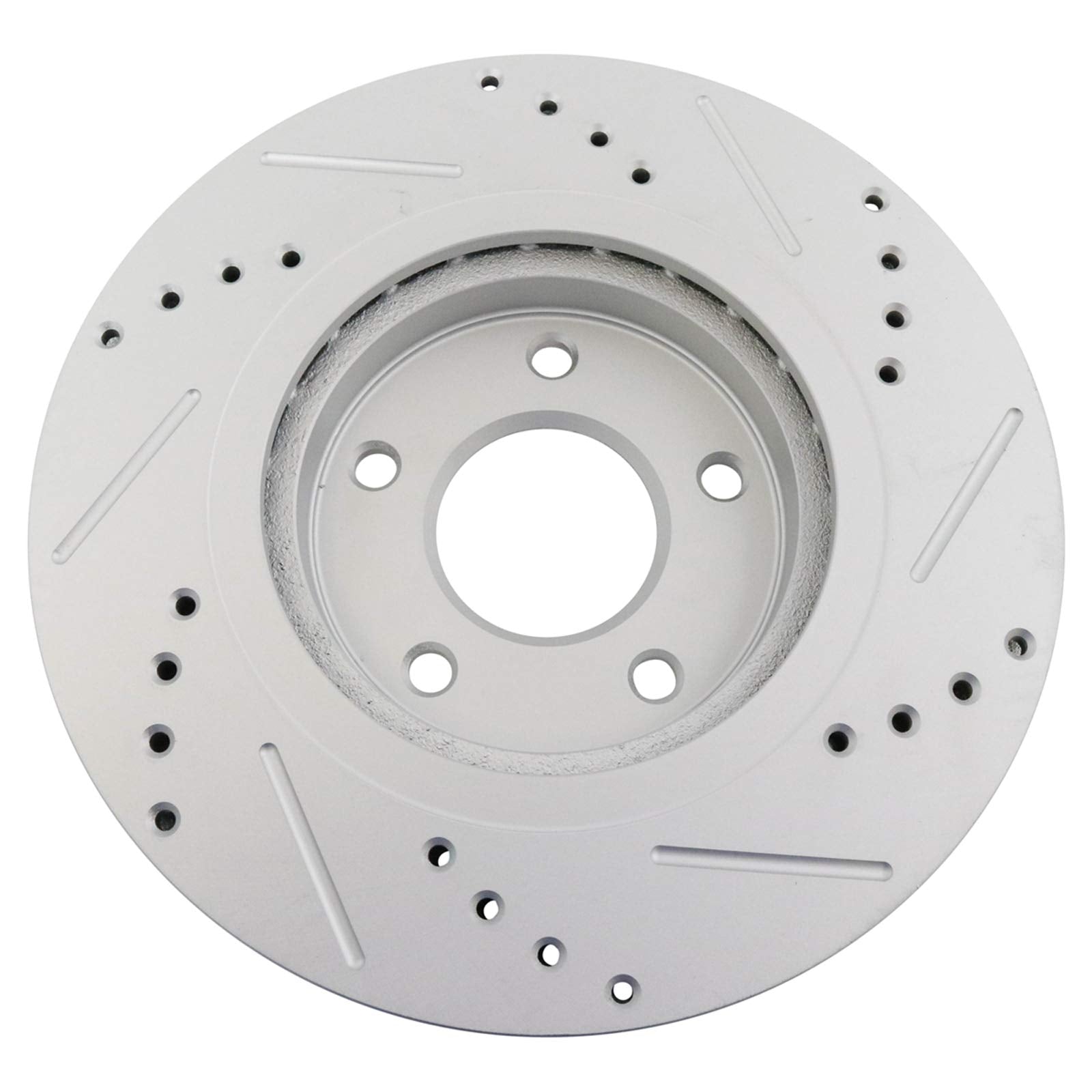 Trq Front Performance Brake Rotors Set Premium G-Coated Compatible With 2008-2013 Nissan Rogue 2014-2015 Rogue Select 2007-2012