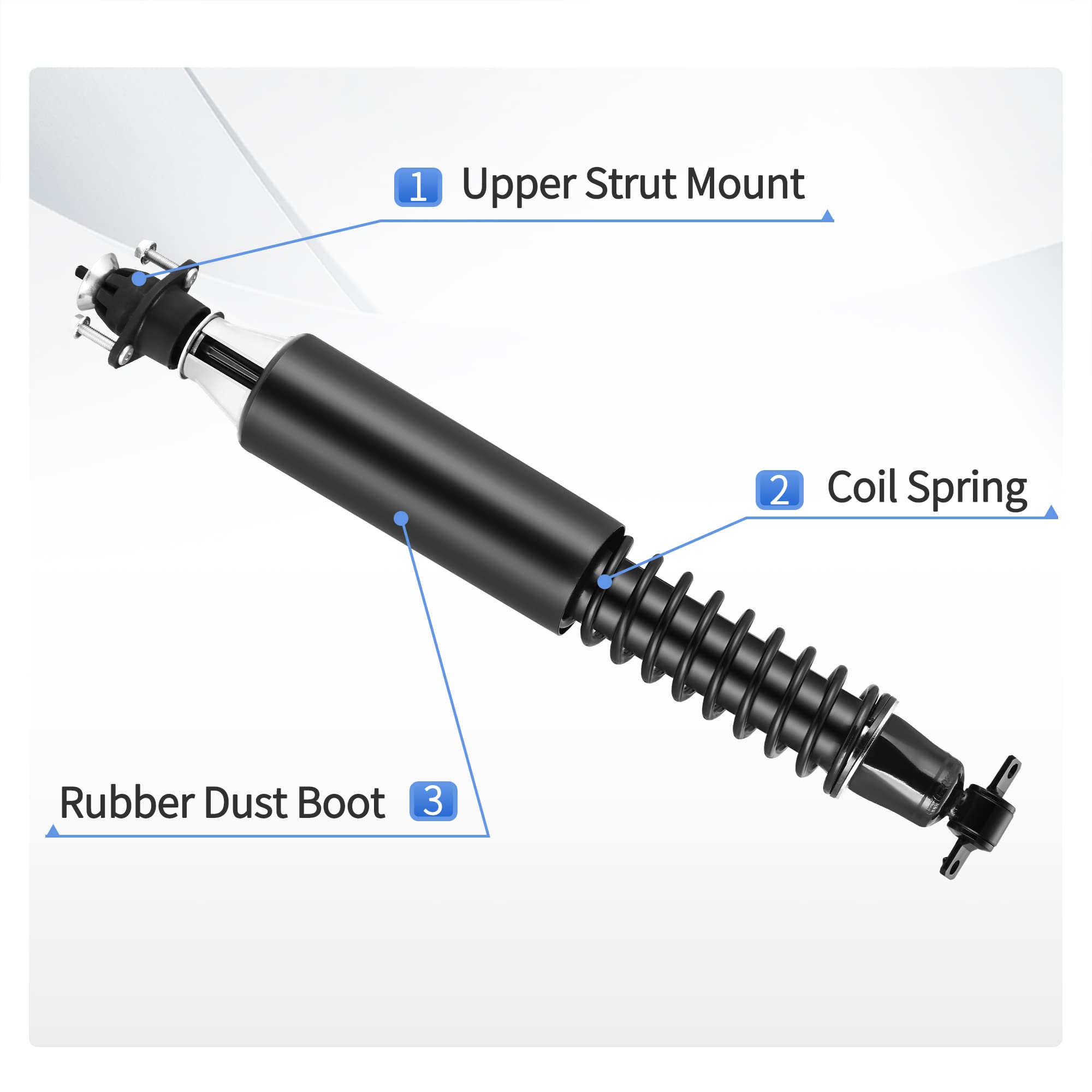 Yitamotor Rear Complete Strut Quick Struts Compatible With Buick Lesabre Lucerne Park Avenue Riviera Cadillac Dts Deville Sevill