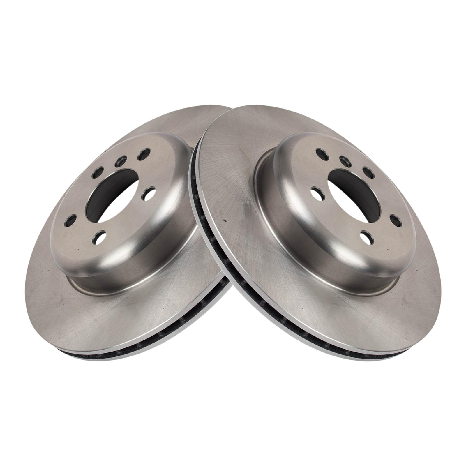 Trq Rear Brake Rotor Set Compatible With 2012-2019 Bmw