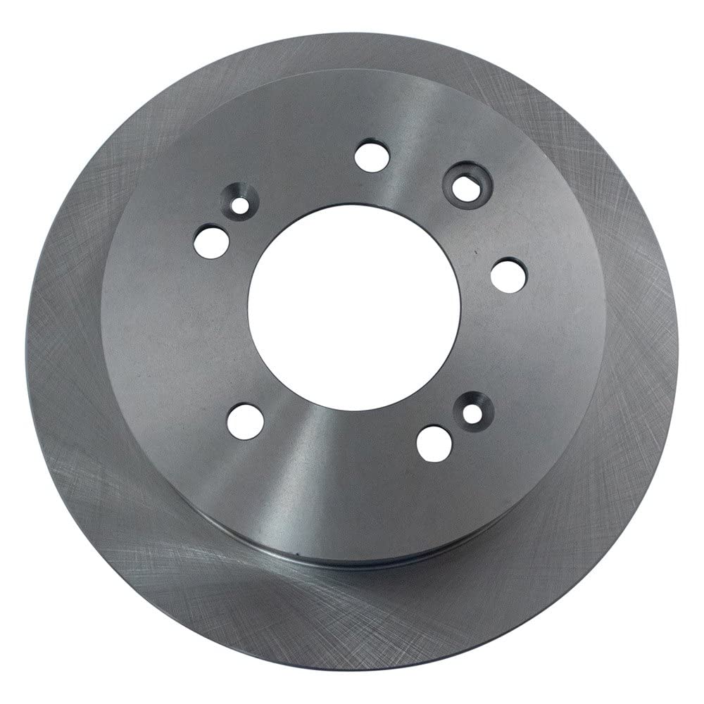 Trq Rear Brake Rotors Set Solid Compatible With 2007-2010 Hyundai Elantra