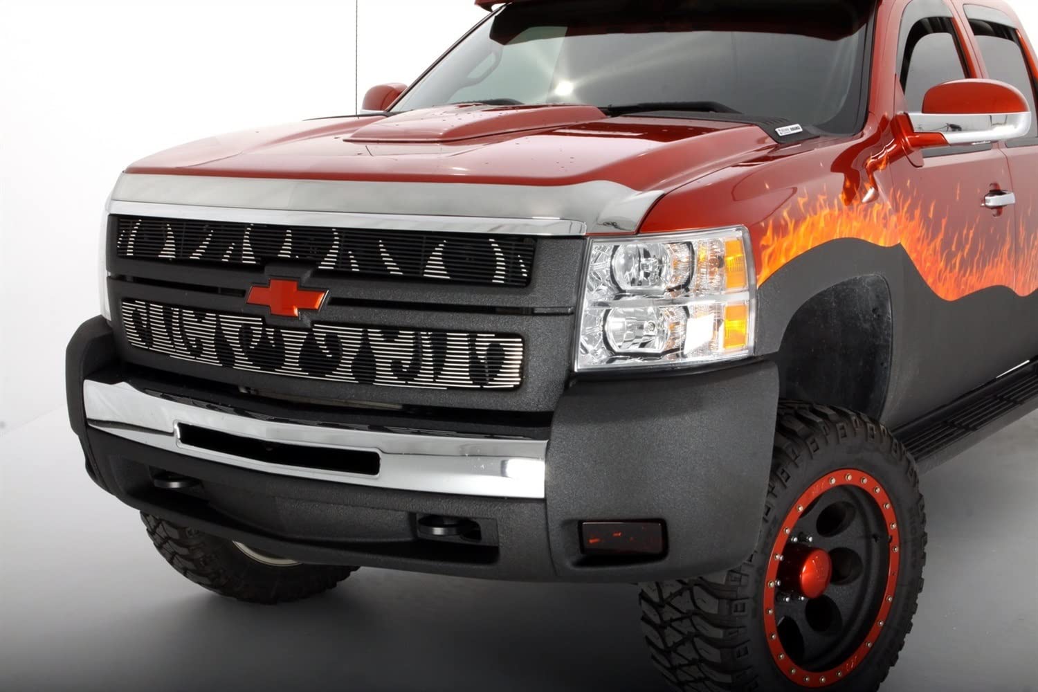 Auto Ventshade [Avs] Aeroskin / Hood Protector | Fits 2007 - 2013 Chevrolet Silverado 1500, 1 Pc. | Chrome - 622002