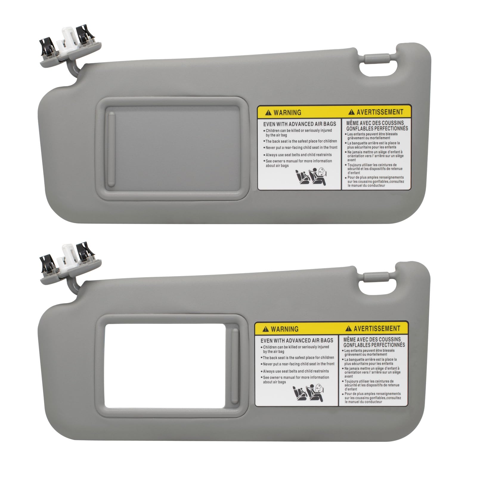 Driver Left Side Sun Visor Compatible With Toyota Rav4 2006 2007 2008 2009 2010 2011 2012 2013 With Light Replace 74320-42501-B2